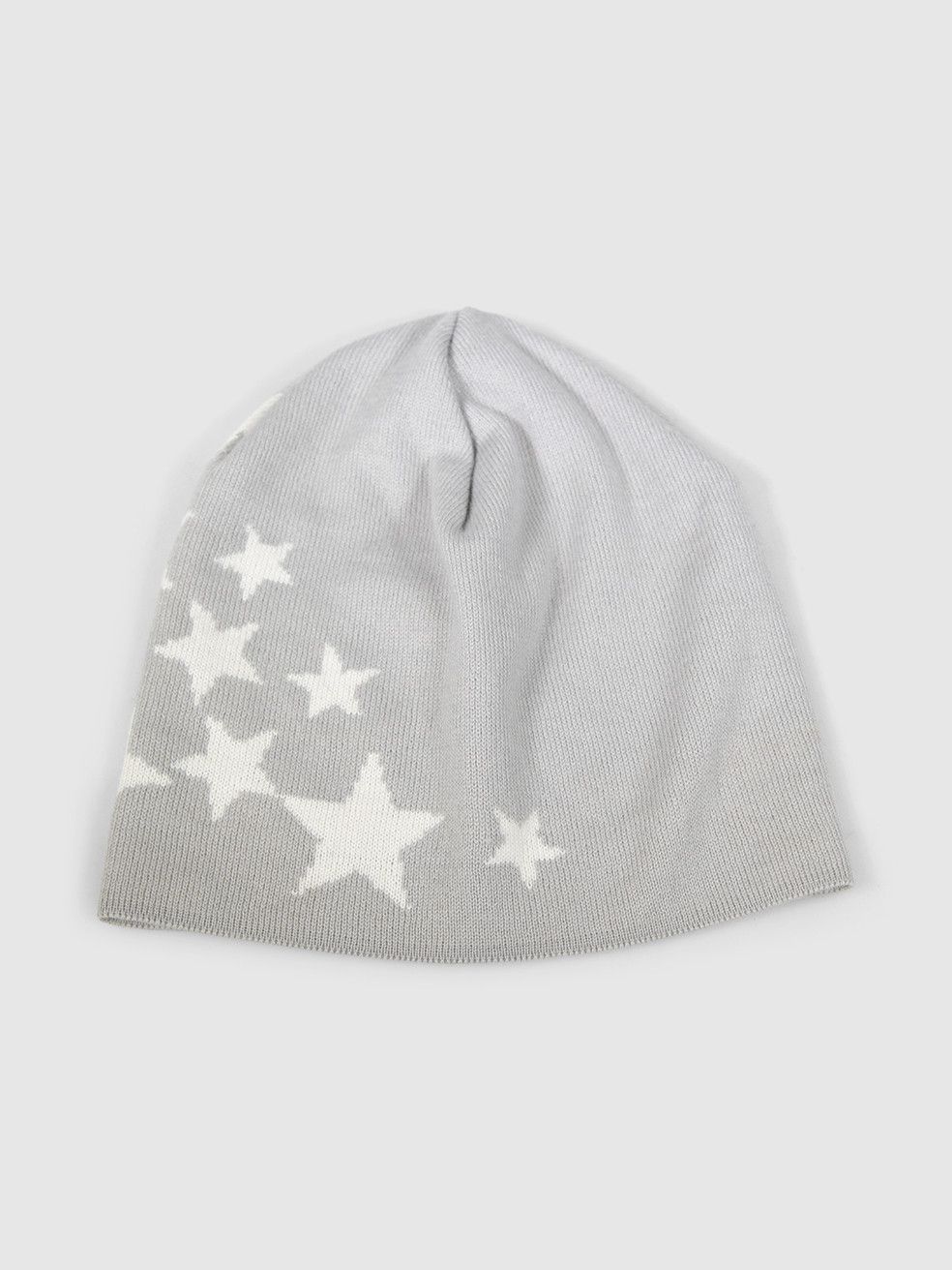 Jimmy Choo Grey Wool Star & Logo Print Beanie Size ONE SIZE - 3 Thumbnail