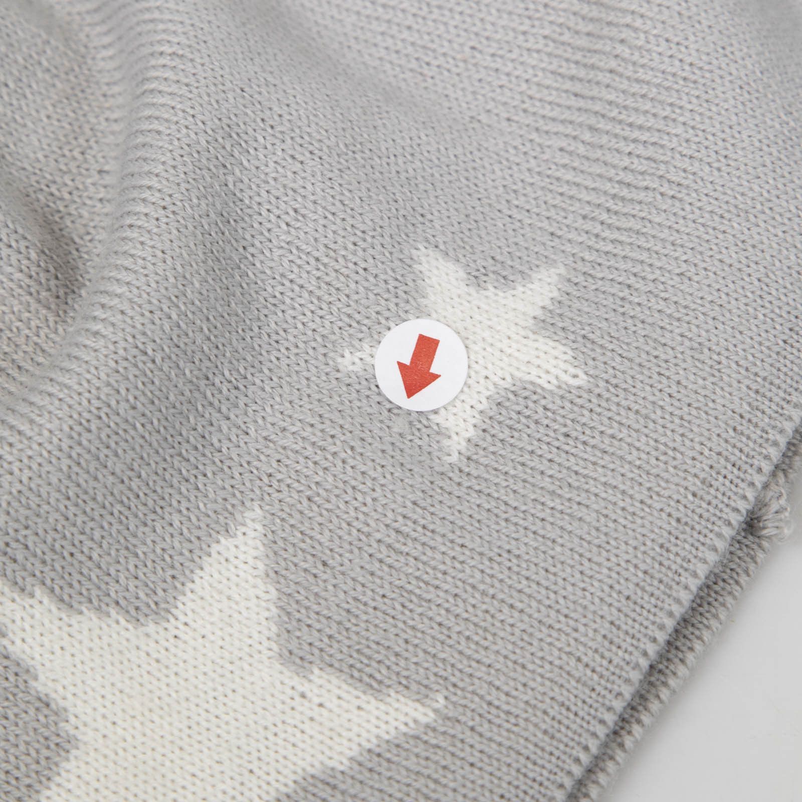 Jimmy Choo Grey Wool Star & Logo Print Beanie Size ONE SIZE - 6 Thumbnail