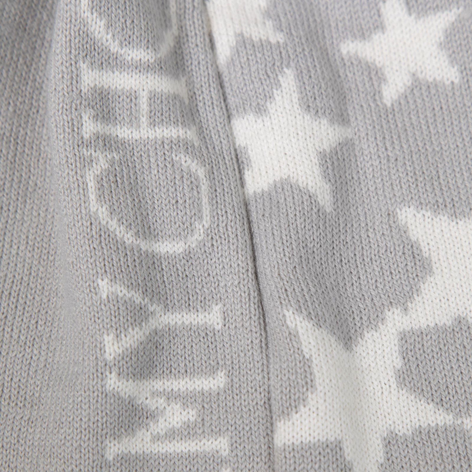 Jimmy Choo Grey Wool Star & Logo Print Beanie Size ONE SIZE - 4 Thumbnail