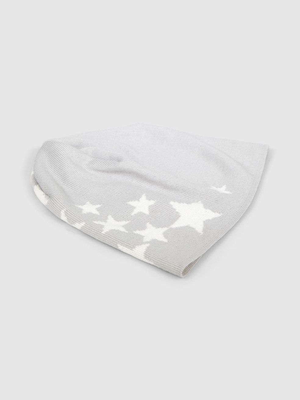 Jimmy Choo Grey Wool Star & Logo Print Beanie Size ONE SIZE - 2 Thumbnail