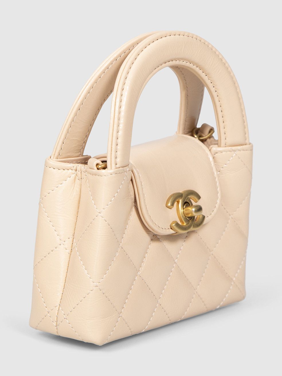 Chanel FW23 Beige Calfskin Nano Kelly Re-Edition Size ONE SIZE - 4 Thumbnail
