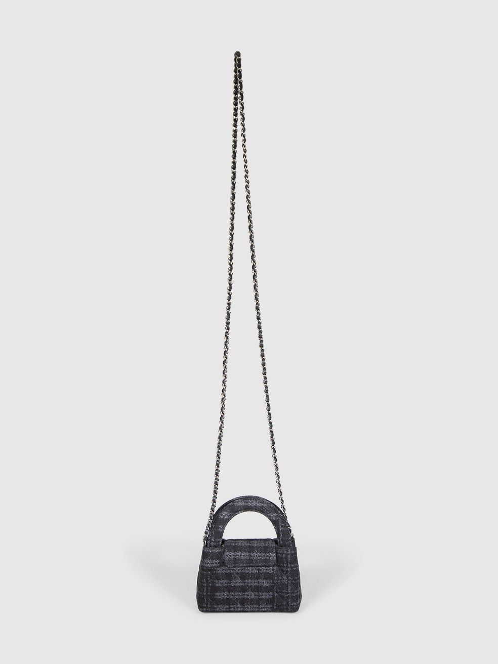 Chanel Grey Tweed Quilted Micro Kelly Size ONE SIZE - 5 Thumbnail