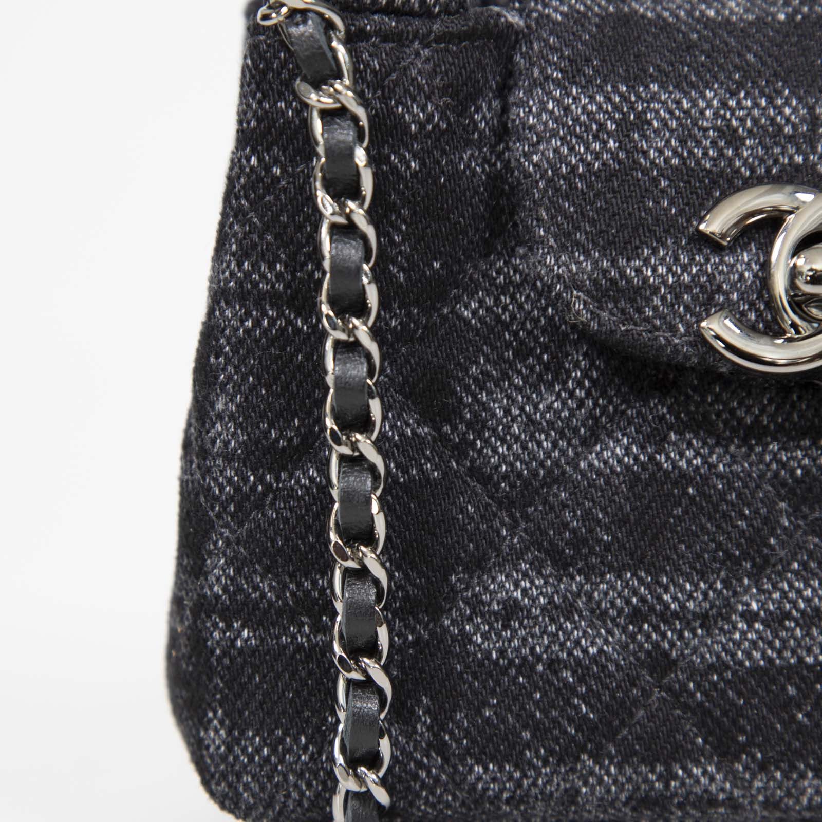 Chanel Grey Tweed Quilted Micro Kelly Size ONE SIZE - 8 Thumbnail