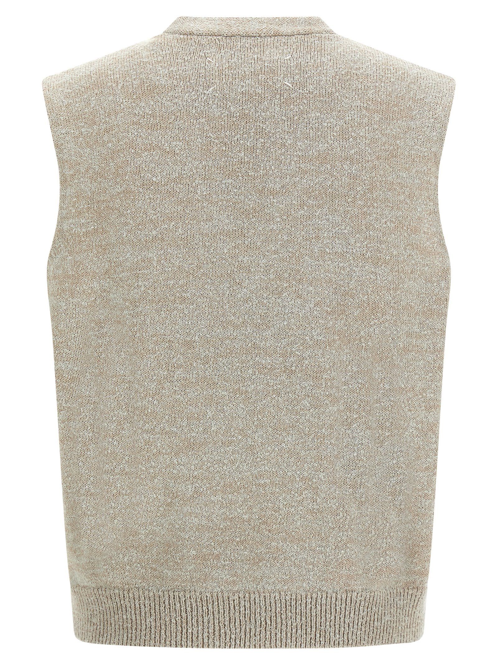 Maison Margiela Bouclé Knit Vest Size US XL / EU 56 / 4 - 2 Thumbnail