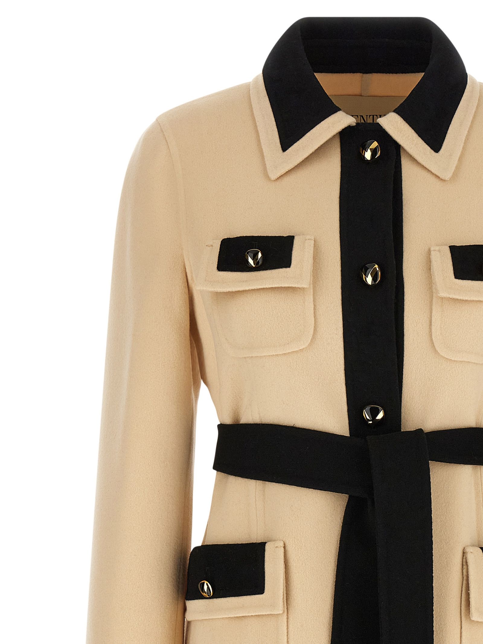 Valentino Valentino Garavani Wool Coat Size L / US 10 / IT 46 - 3 Thumbnail