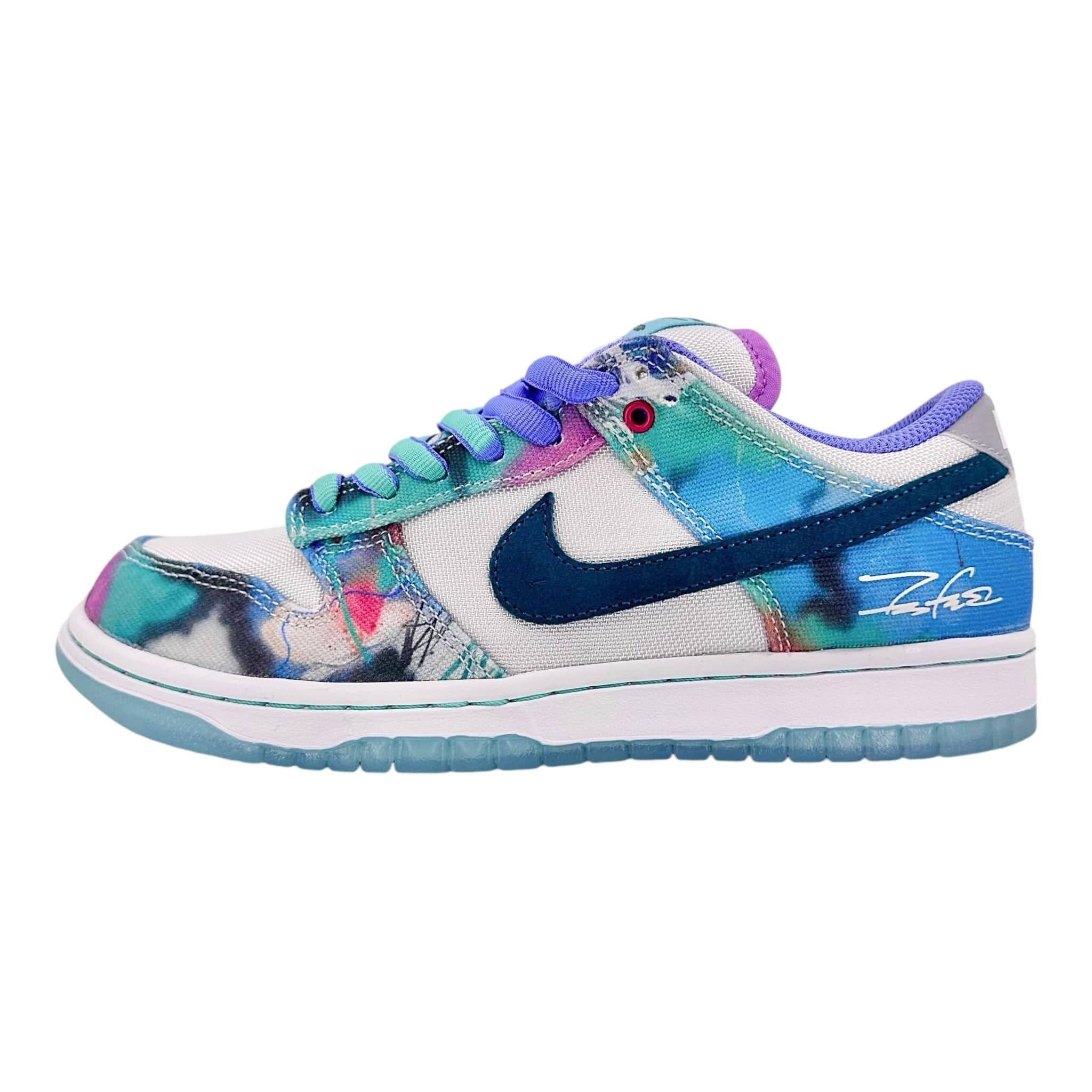 Nike SB Dunk Low Futura Laboratories Bleached Aqua Size US 12 / EU 45 - 2 Thumbnail