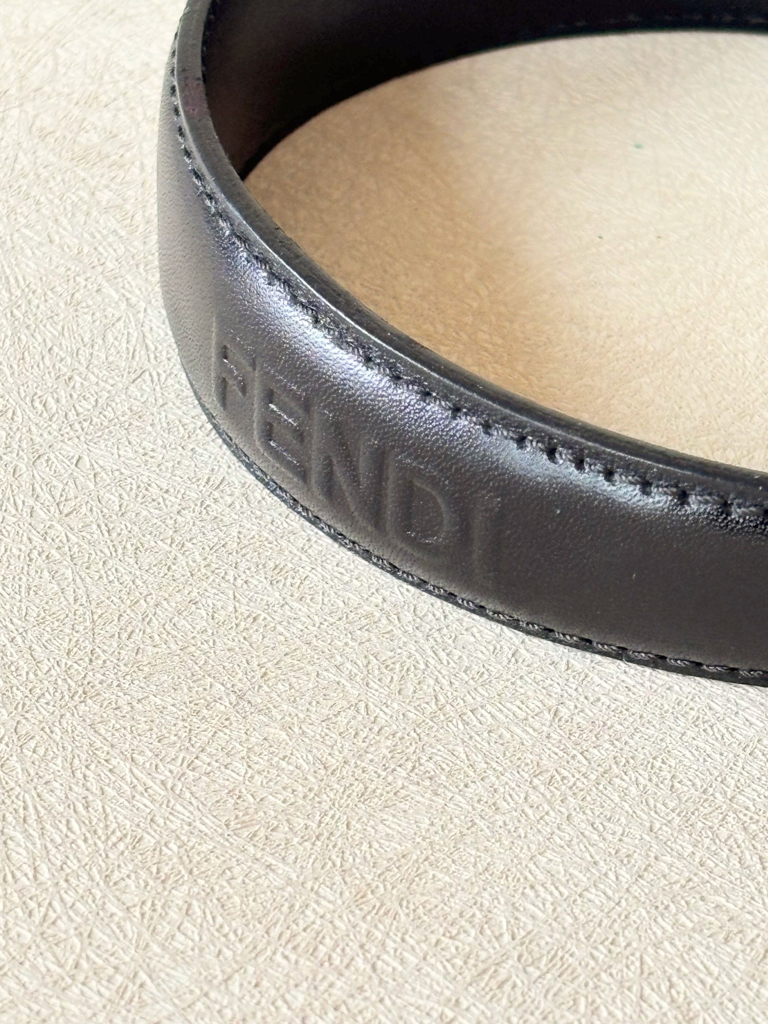 Fendi Serre-tête cuir Size ONE SIZE - 2 Thumbnail