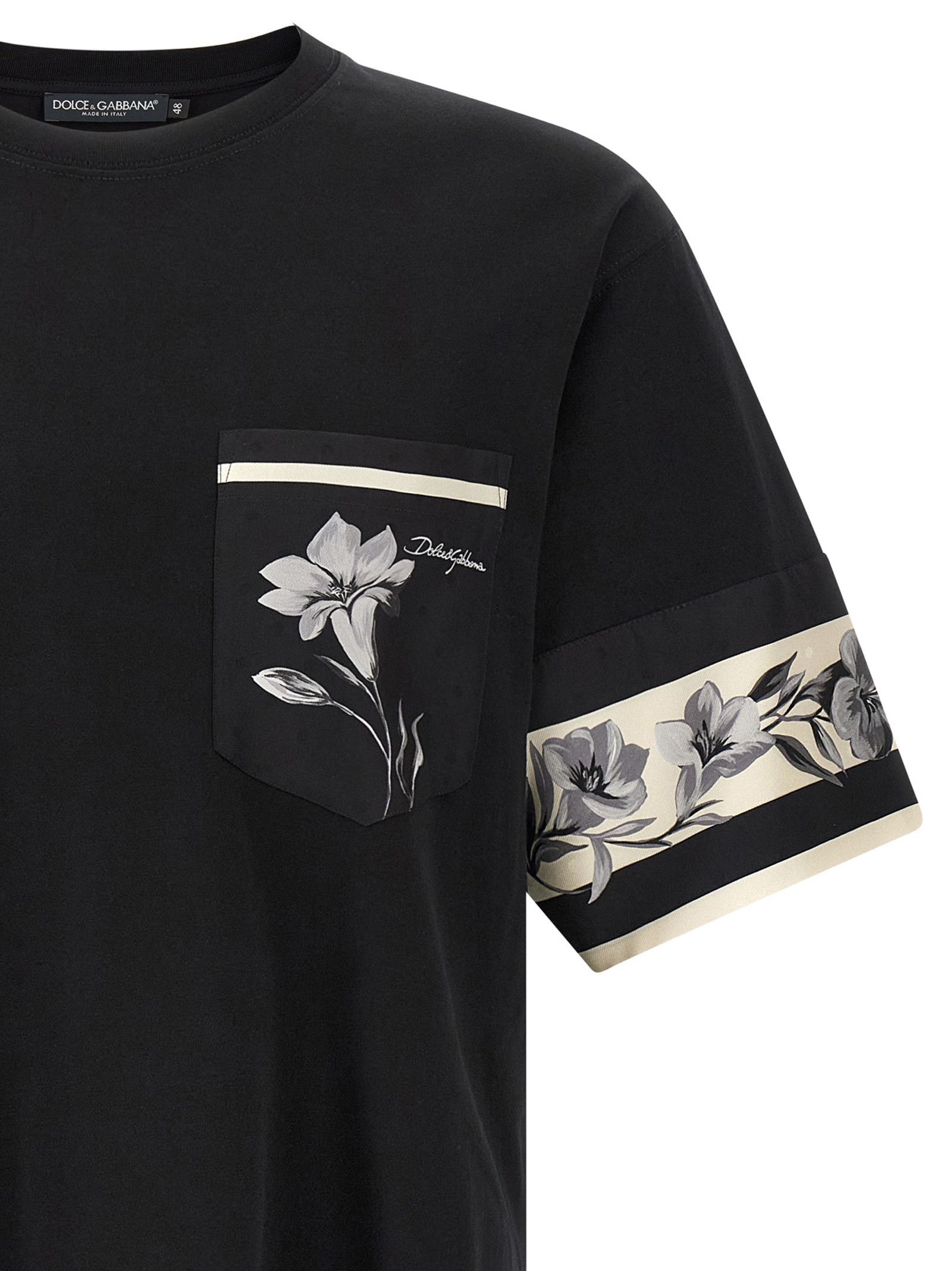 Dolce & Gabbana Silk detail T-shirt Size US XXL / EU 58 / 5 - 3 Thumbnail