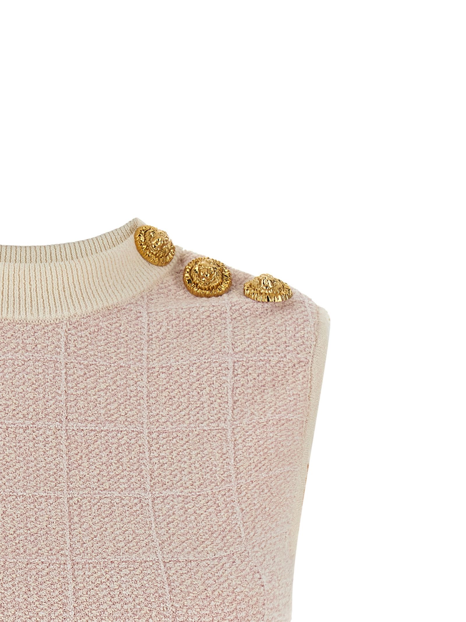 Balmain 'Testa di leone' tweed vest Size S / US 4 / IT 40 - 3 Thumbnail