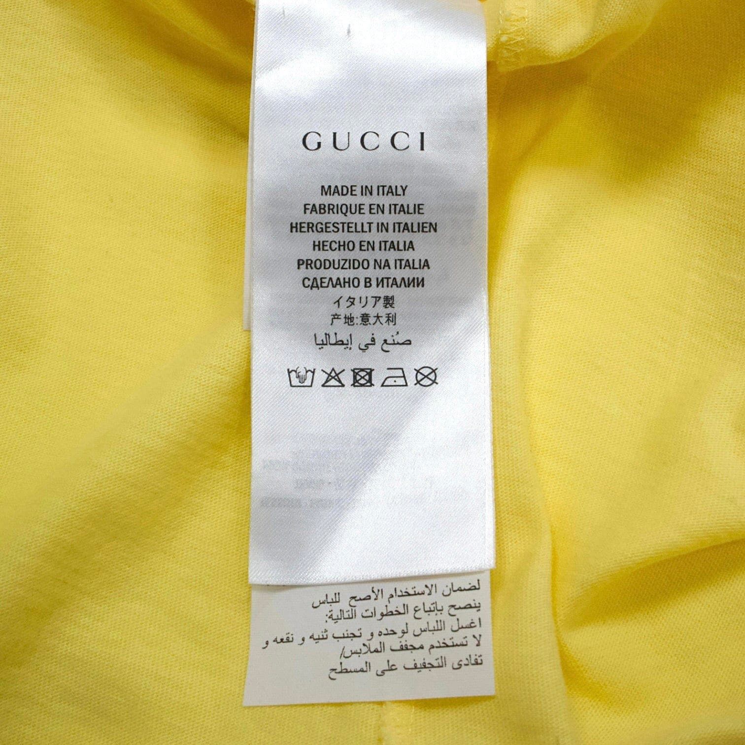 Gucci Rainbow Print Oversized Short Sleeve Tee Shirt Yellow Size US XXL / EU 58 / 5 - 5 Thumbnail