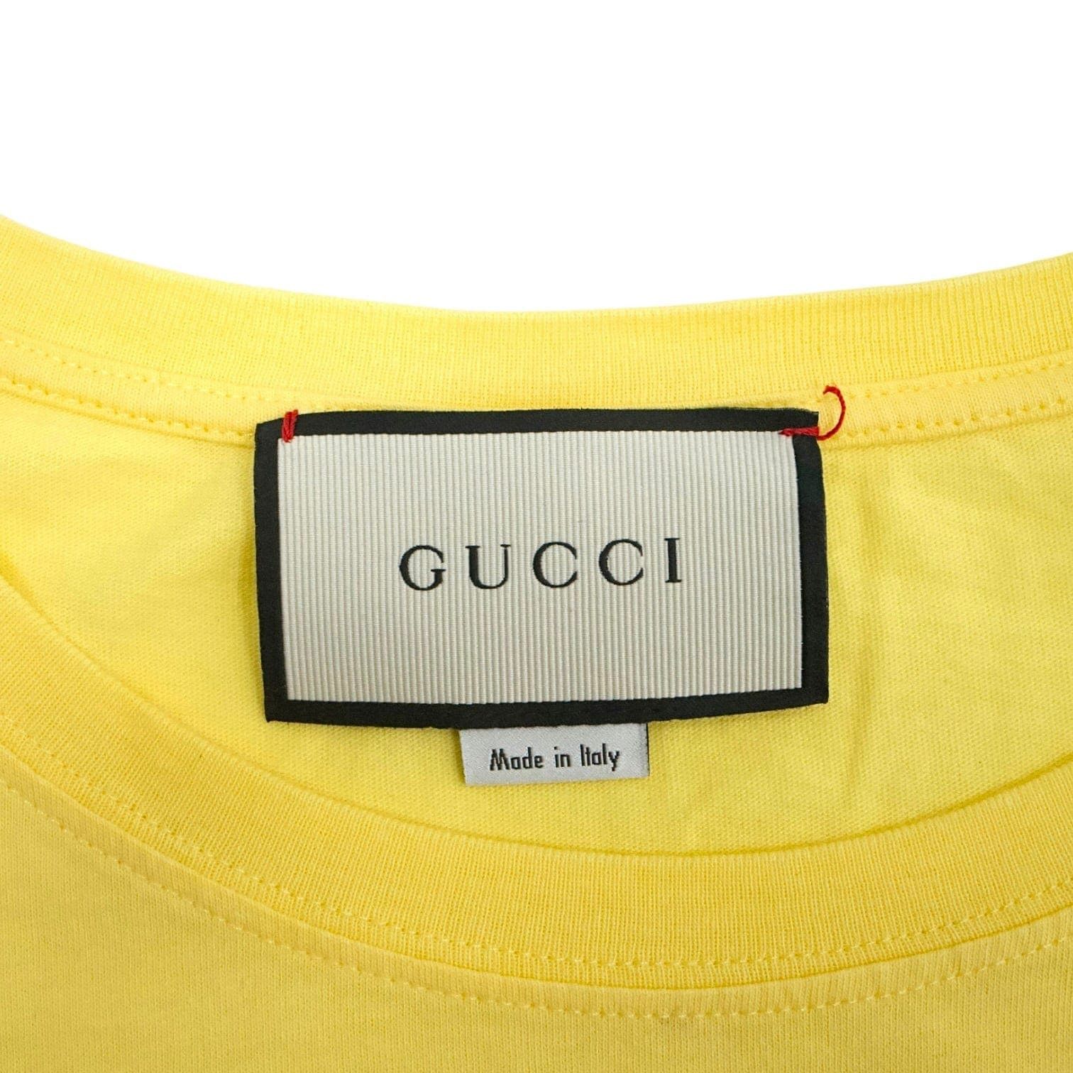 Gucci Rainbow Print Oversized Short Sleeve Tee Shirt Yellow Size US XXL / EU 58 / 5 - 4 Thumbnail
