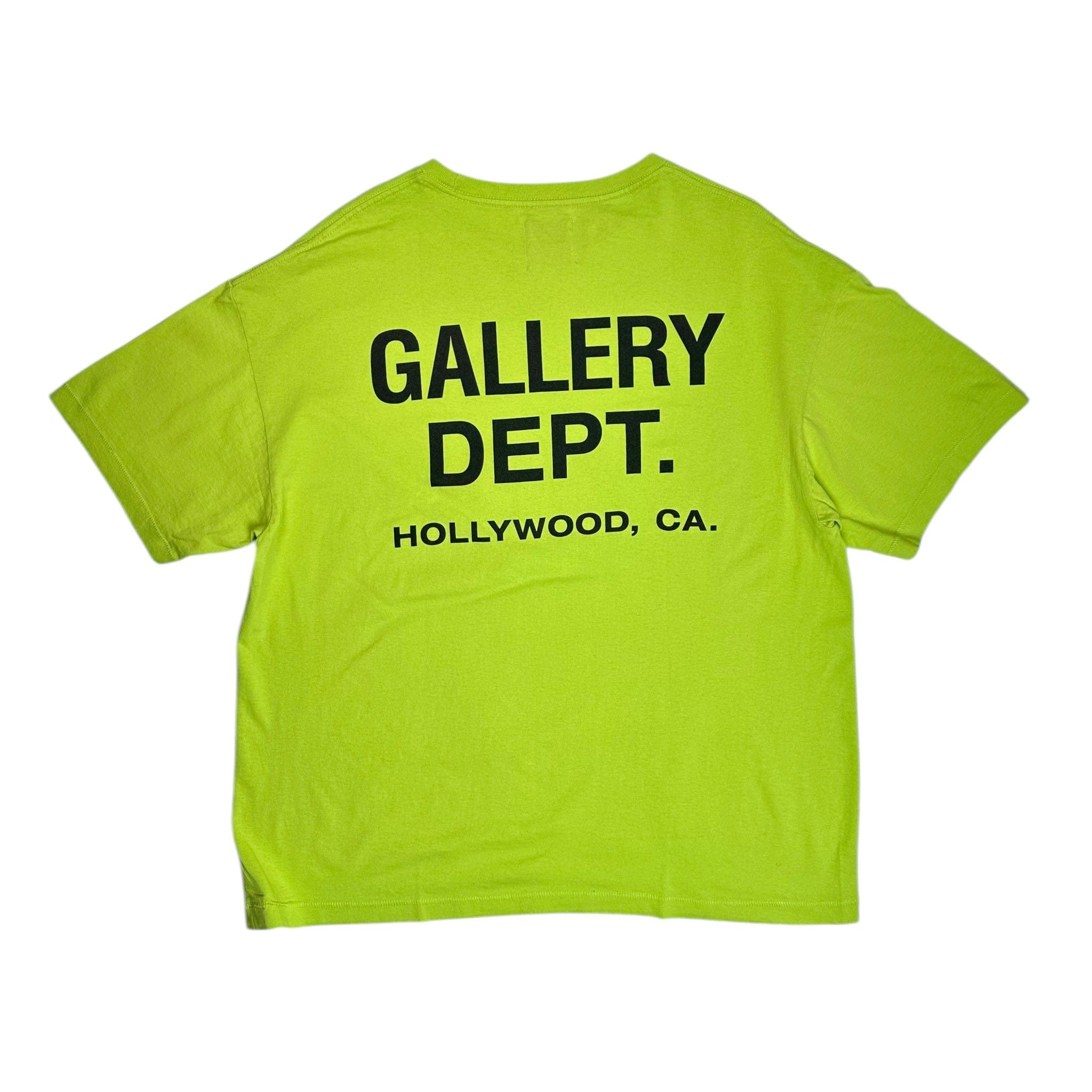 Gallery Department Souvenir Short Sleeve Tee Shirt Lime Gree