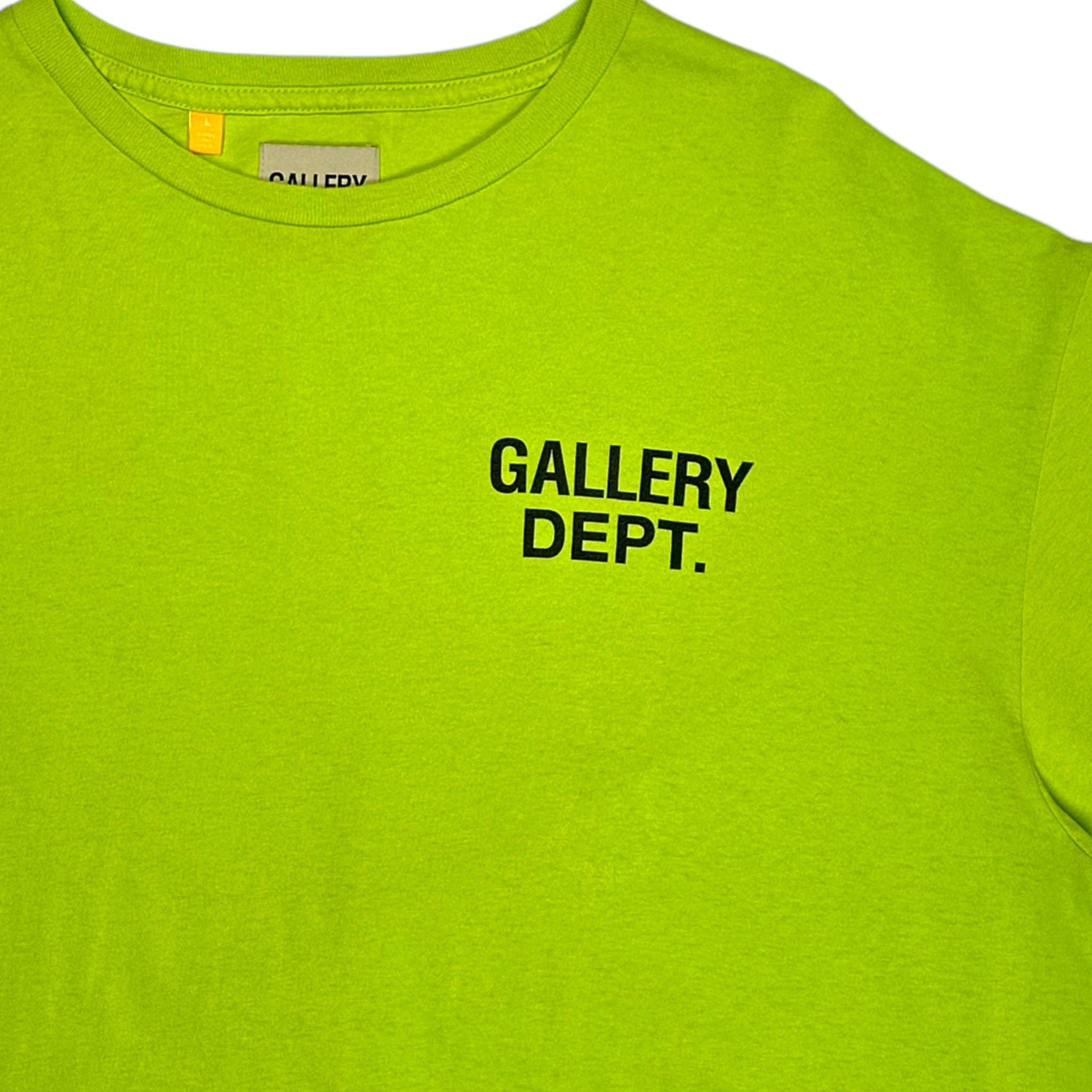 Gallery Department Souvenir Short Sleeve Tee Shirt Lime Gree