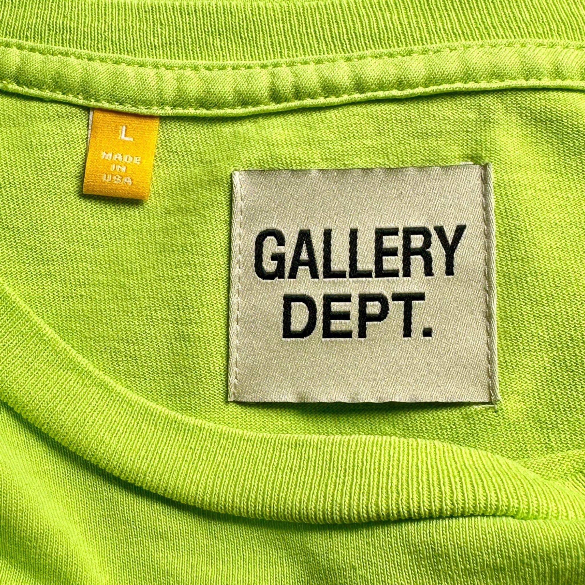 Gallery Department Souvenir Short Sleeve Tee Shirt Lime Gree