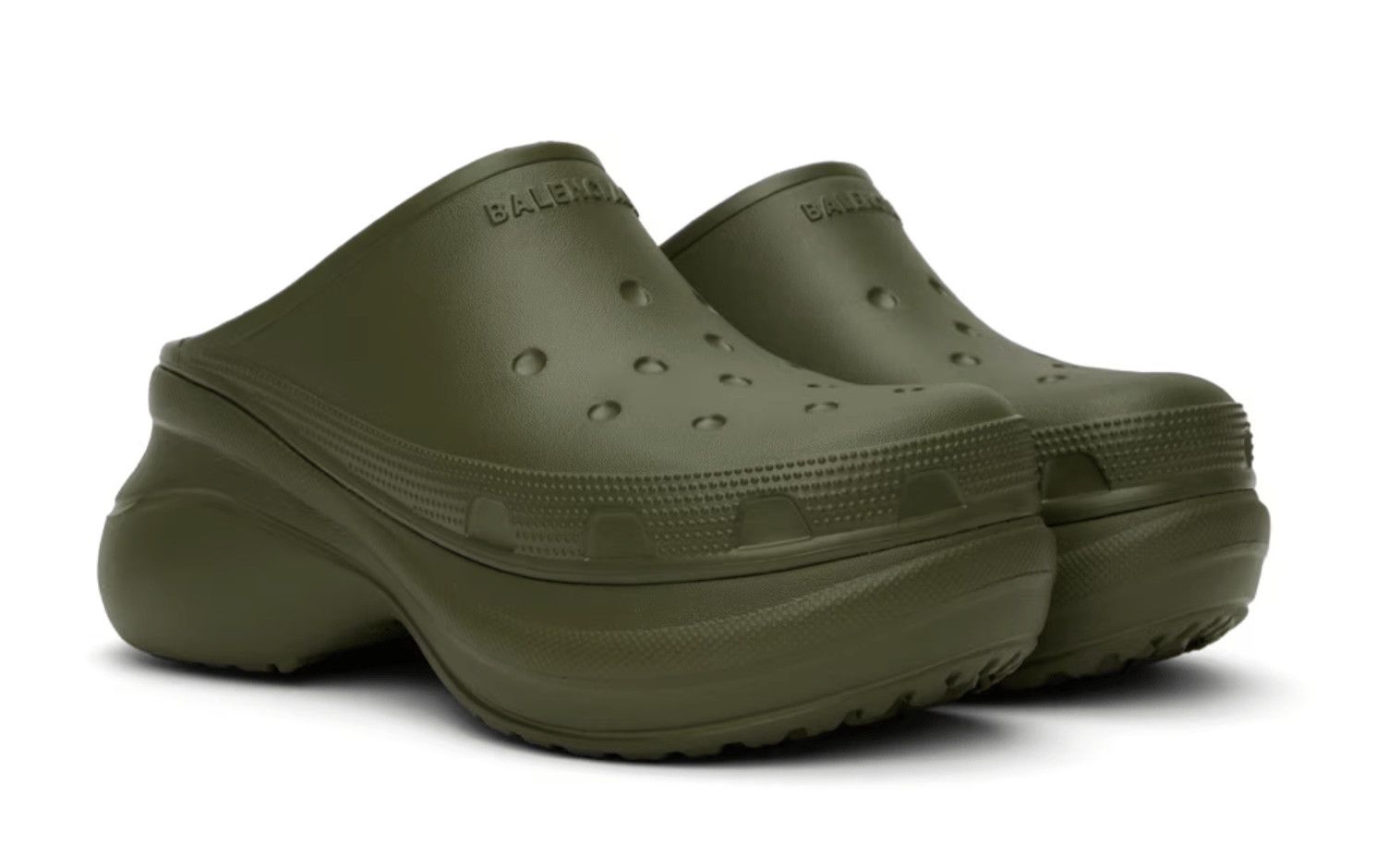 Clog Mules Khaki Green