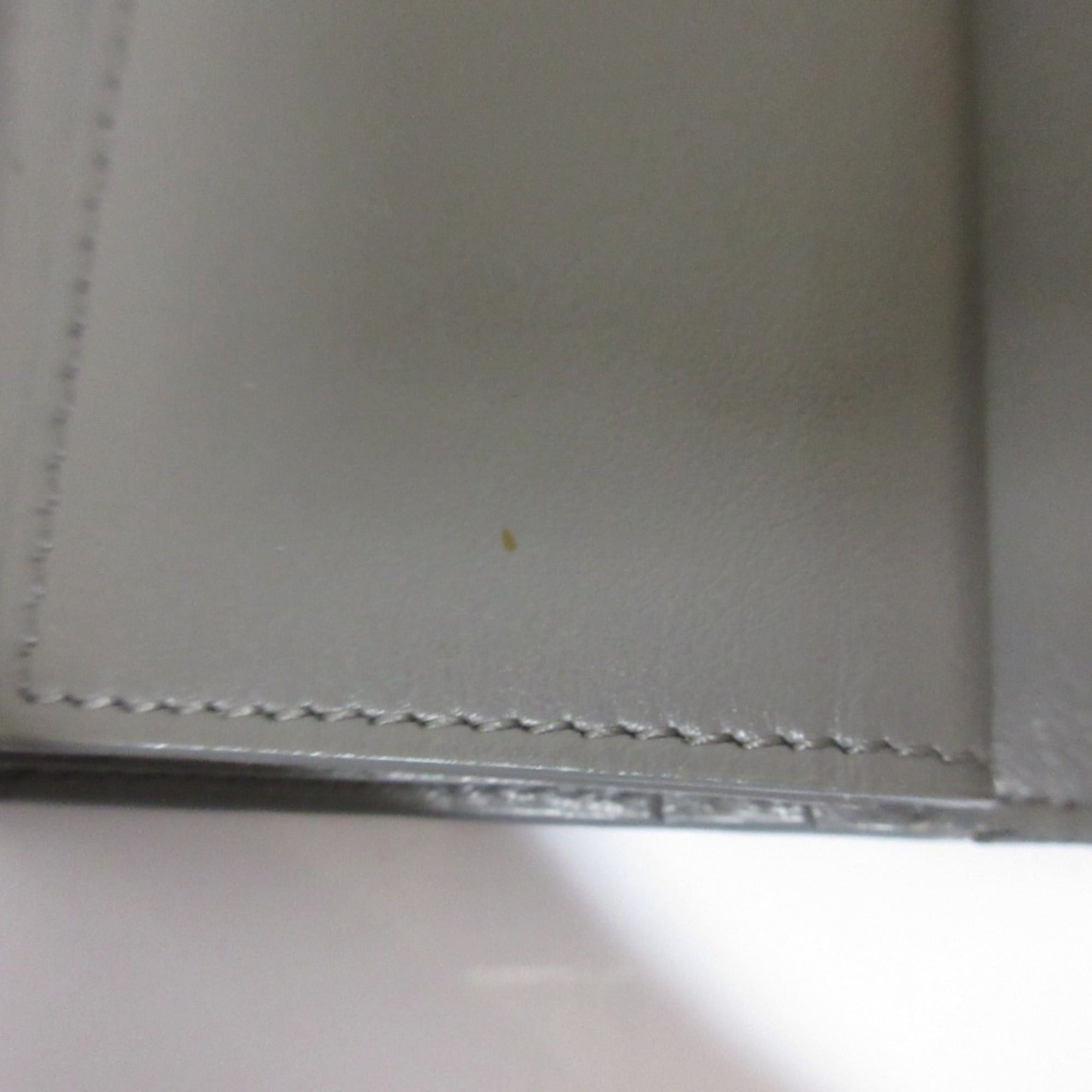 Celine CELINE Small Trifold Calfskin Compact Wallet, Gray, Women's Size ONE SIZE - 17 Thumbnail