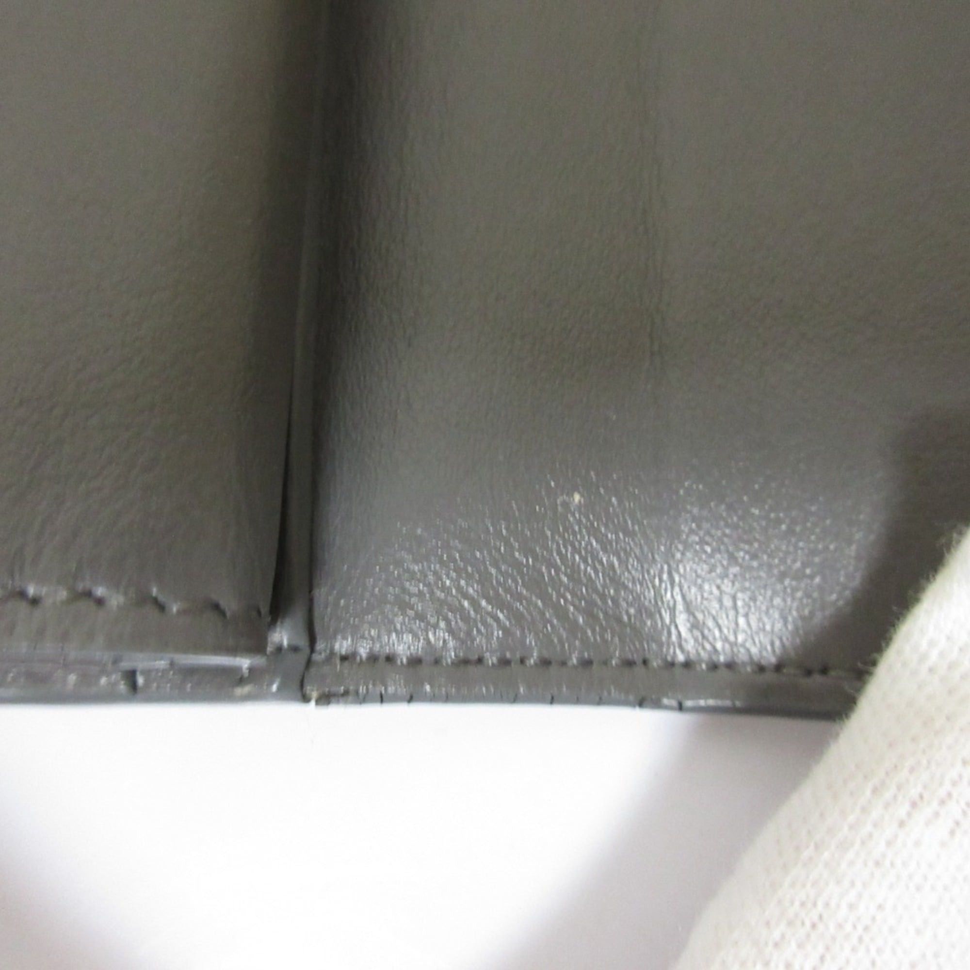 Celine CELINE Small Trifold Calfskin Compact Wallet, Gray, Women's Size ONE SIZE - 16 Thumbnail