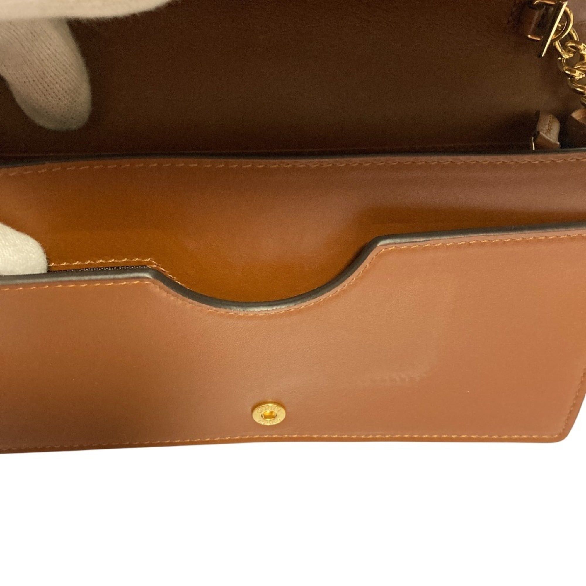 Gucci GUCCI GG Matelasse Leather Wallet, Chain Shoulder Bag, 723787, Brown, Women's Size ONE SIZE - 9 Thumbnail