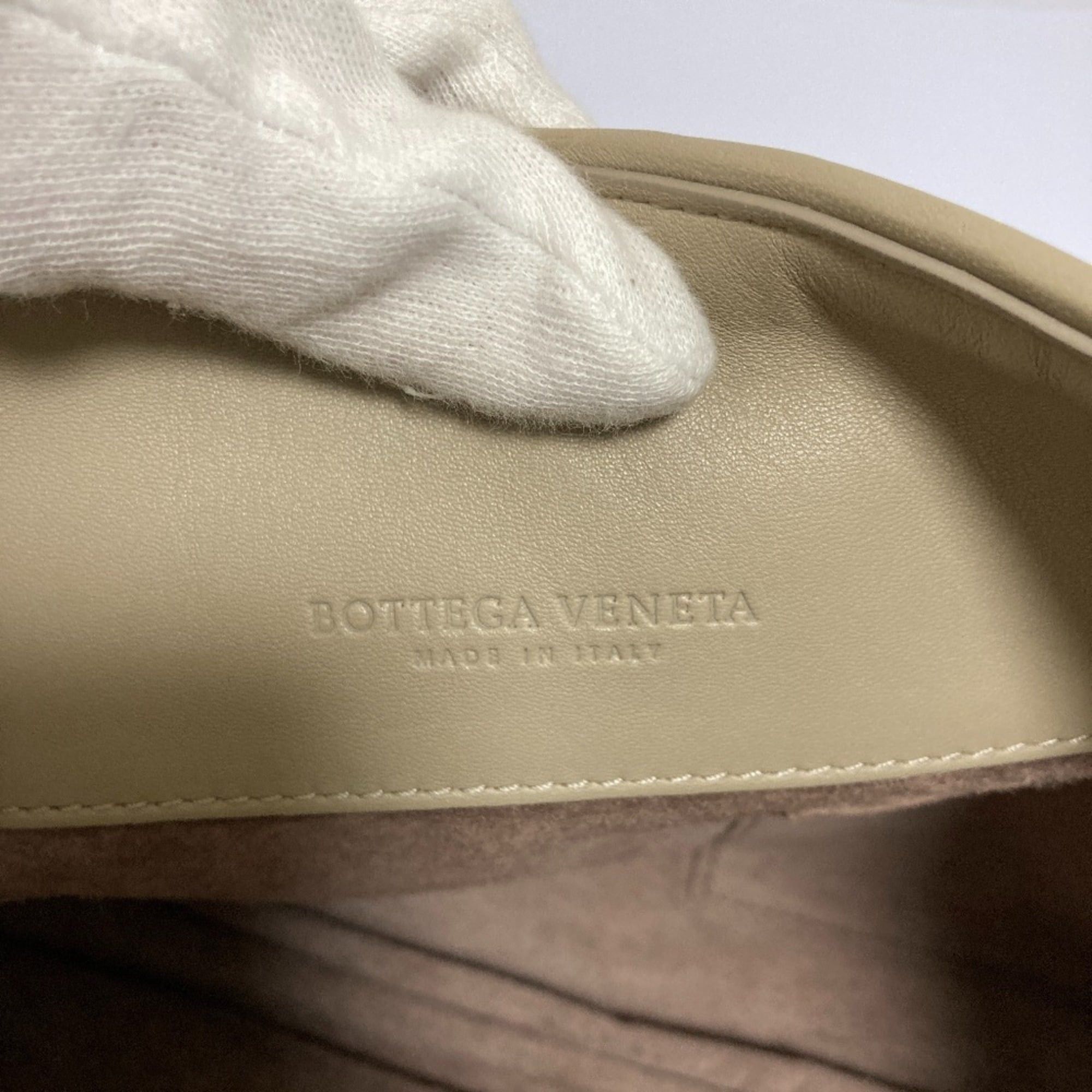 Bottega Veneta BOTTEGA VENETA Olympia Intrecciato Chain Shoulder Bag, Greige, Women's Size ONE SIZE - 9 Thumbnail