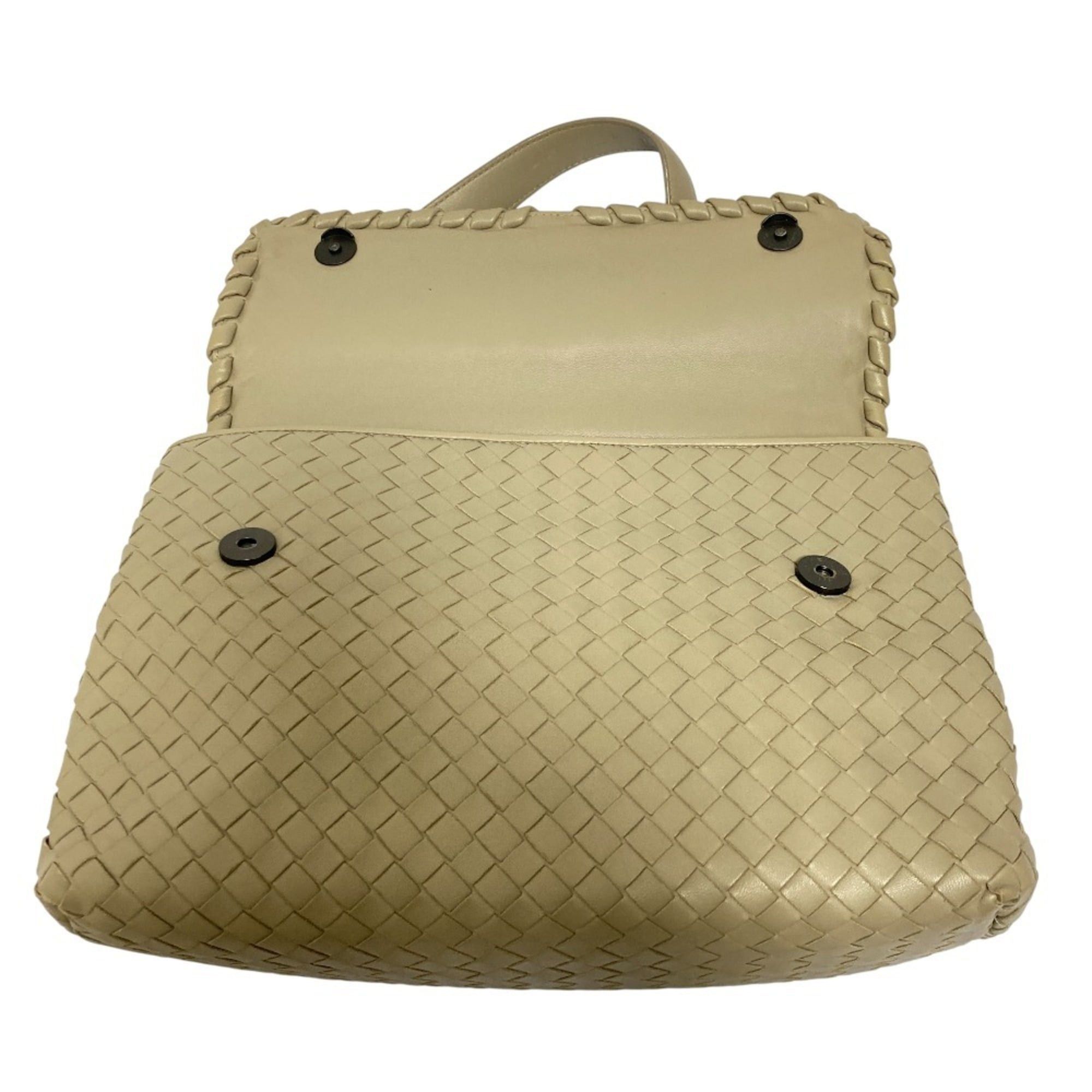 Bottega Veneta BOTTEGA VENETA Olympia Intrecciato Chain Shoulder Bag, Greige, Women's Size ONE SIZE - 5 Thumbnail