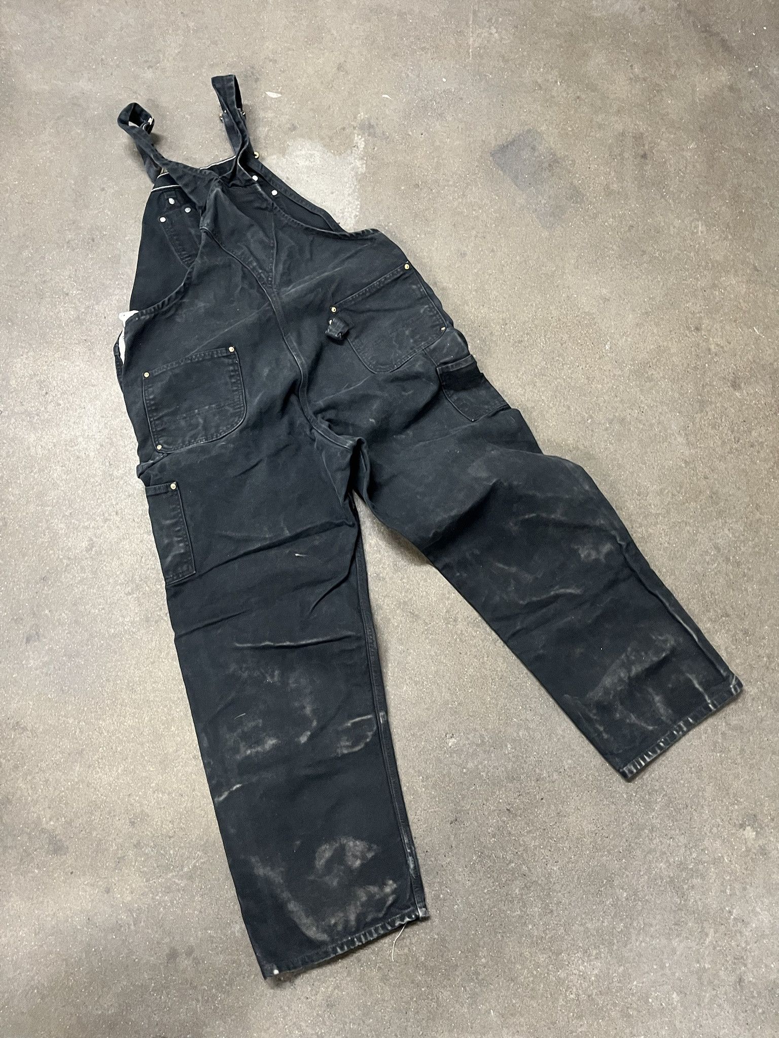 Carhartt × Vintage Vintage 1990s Carhartt Black Canvas Overalls Size 42 (XXL) Size US XXL / EU 58 / 5 - 5 Thumbnail