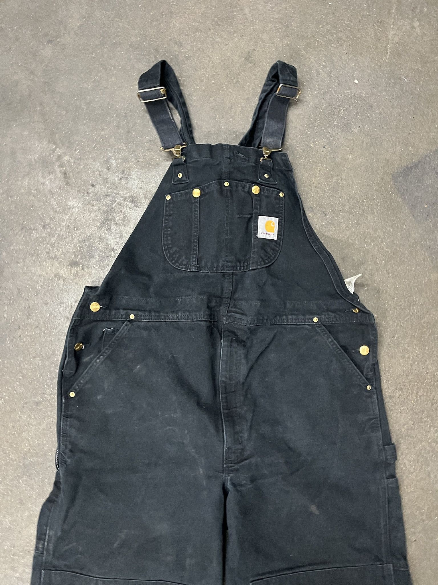 Carhartt × Vintage Vintage 1990s Carhartt Black Canvas Overalls Size 42 (XXL) Size US XXL / EU 58 / 5 - 2 Thumbnail