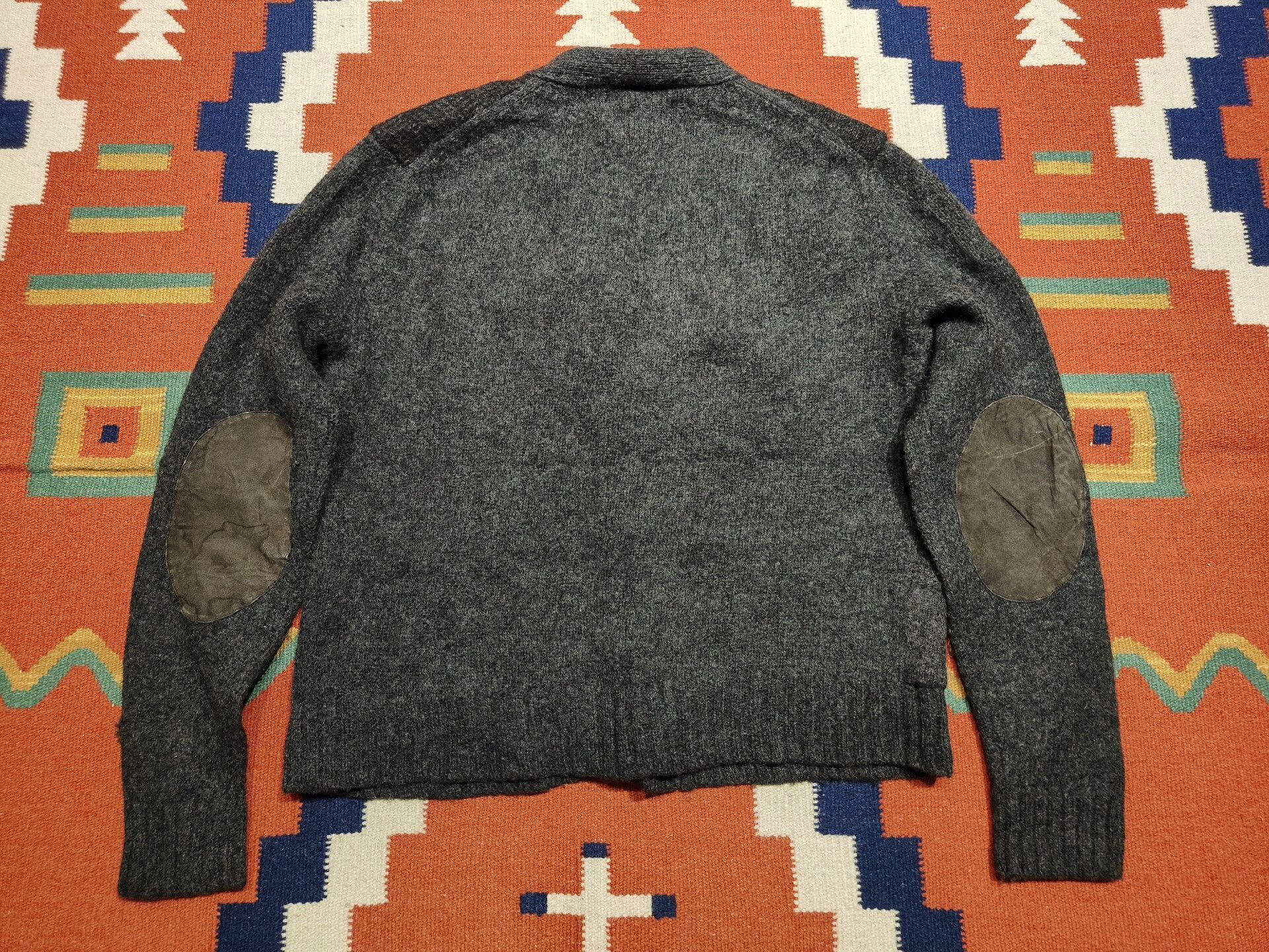 RRL Ralph Lauren RRL Patchwork Wool Cardigan Size US L / EU 52-54 / 3 - 3 Thumbnail