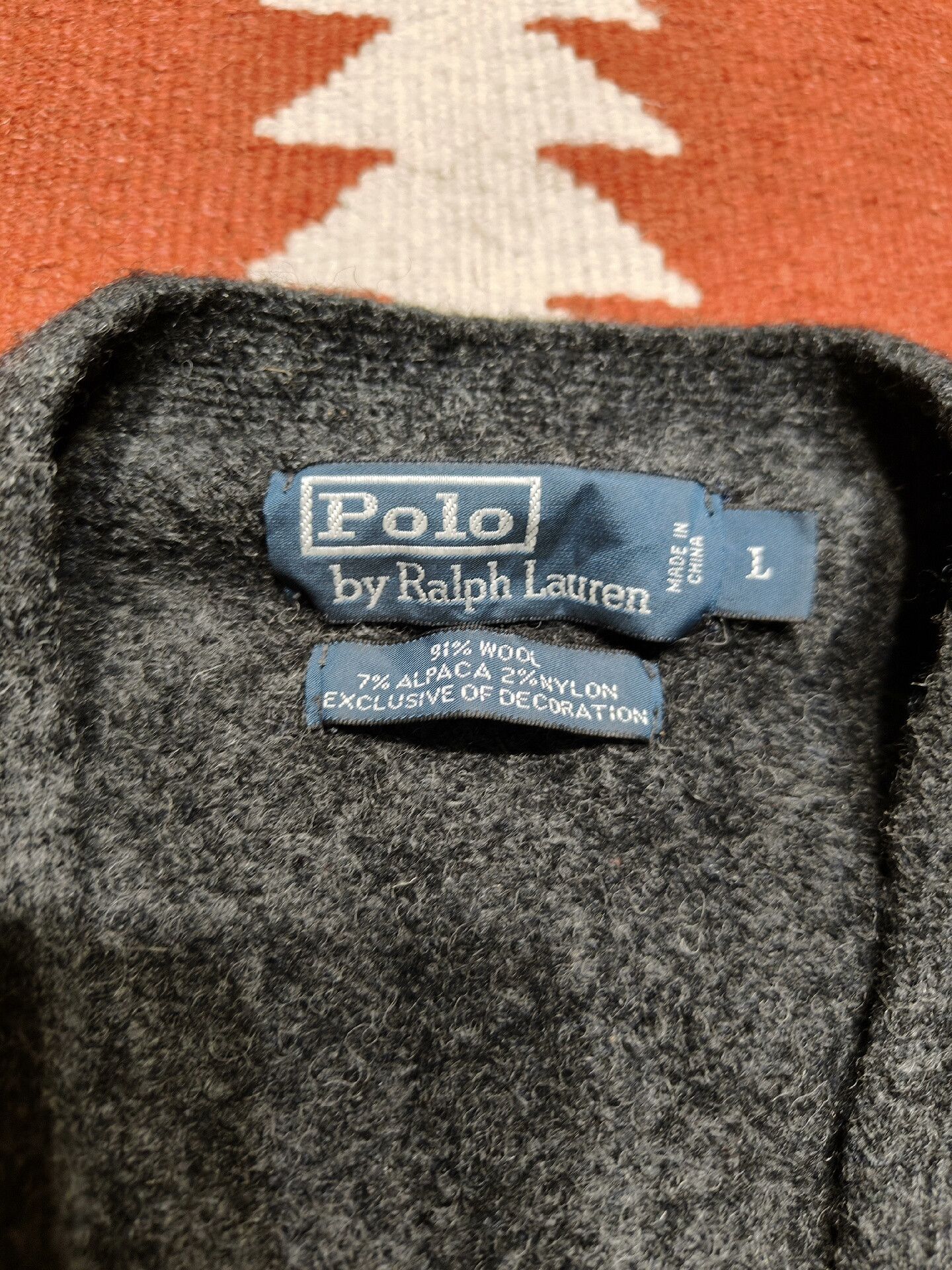 RRL Ralph Lauren RRL Patchwork Wool Cardigan Size US L / EU 52-54 / 3 - 4 Thumbnail