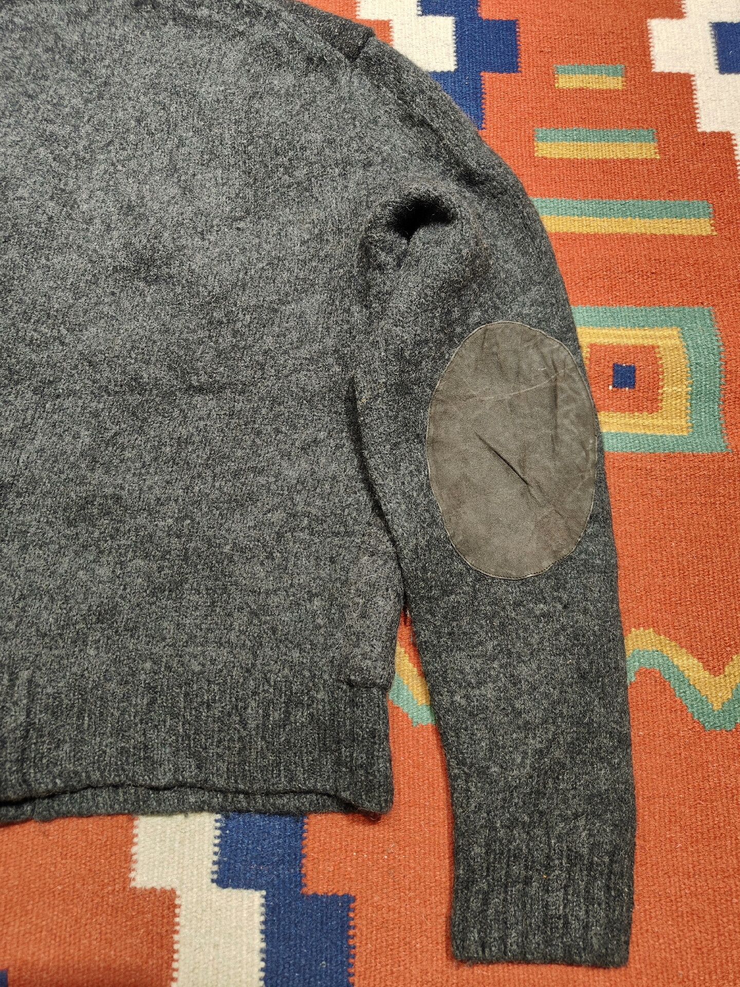 RRL Ralph Lauren RRL Patchwork Wool Cardigan Size US L / EU 52-54 / 3 - 6 Thumbnail