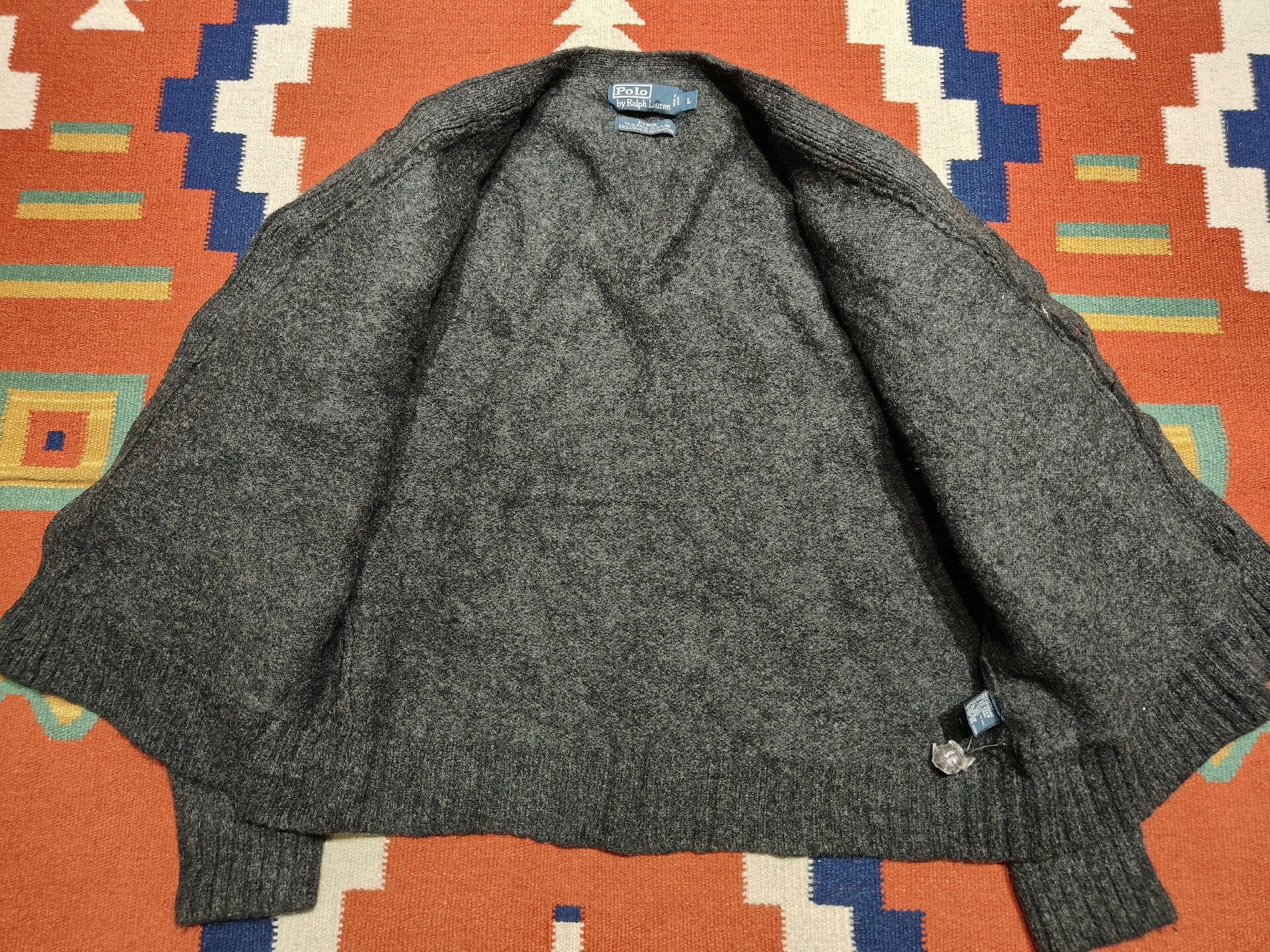 RRL Ralph Lauren RRL Patchwork Wool Cardigan Size US L / EU 52-54 / 3 - 7 Thumbnail