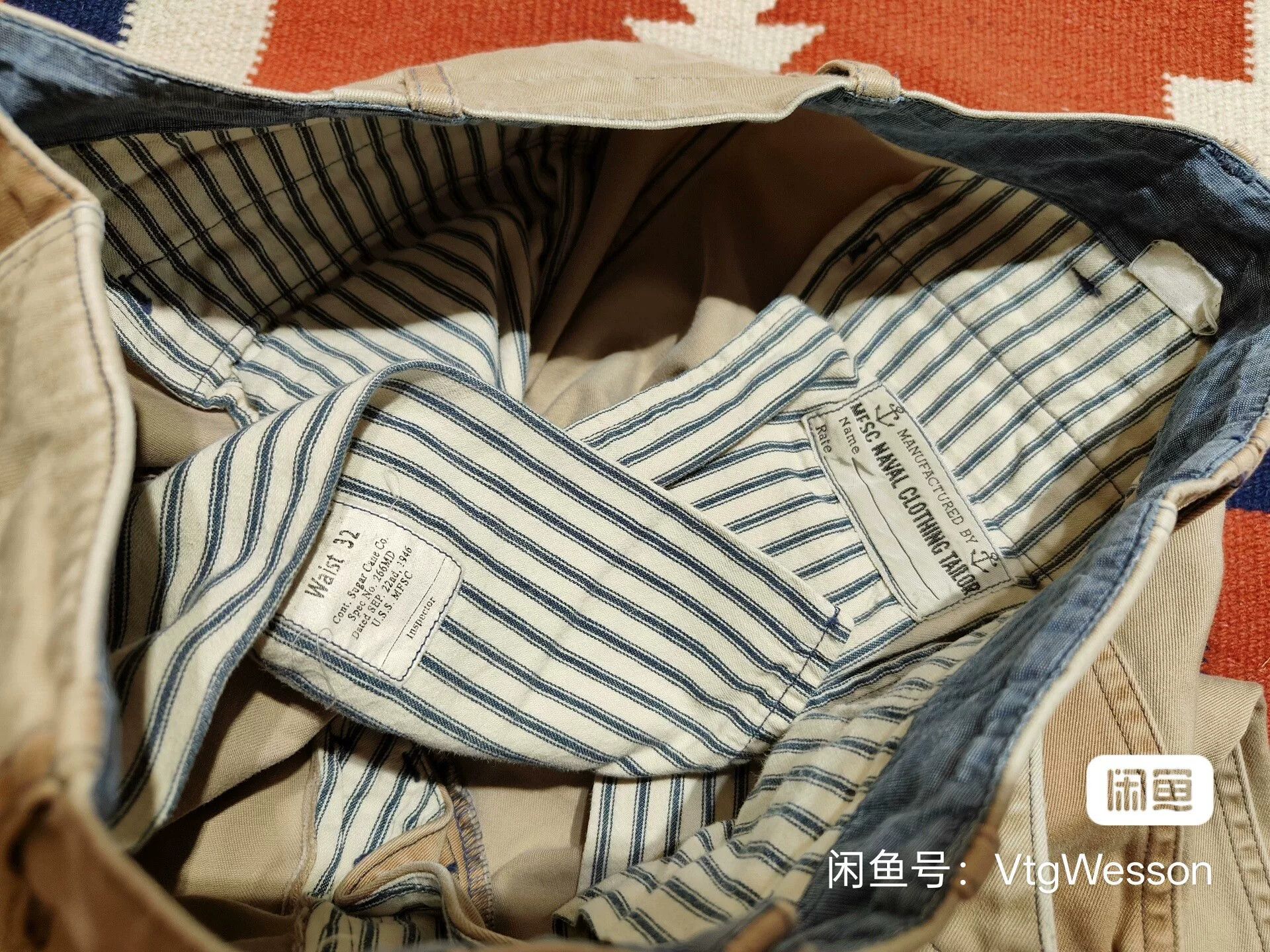 Mister Freedom Mister Freedom Nautical Chino Work Pants Size US 32 / EU 48 - 4 Thumbnail