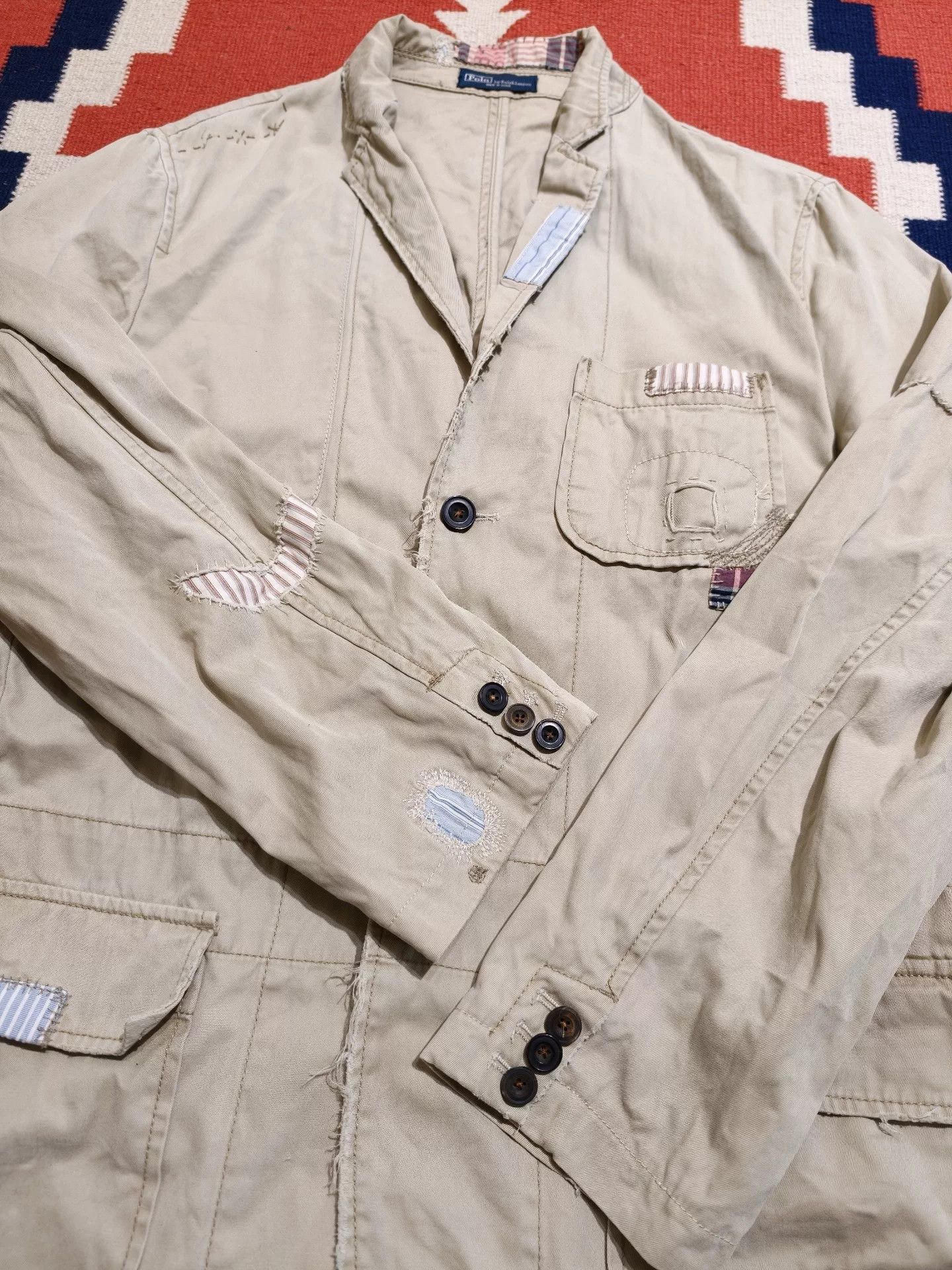 RRL Ralph Lauren RRL Distressed Patched Blazer Size US L / EU 52-54 / 3 - 8 Thumbnail