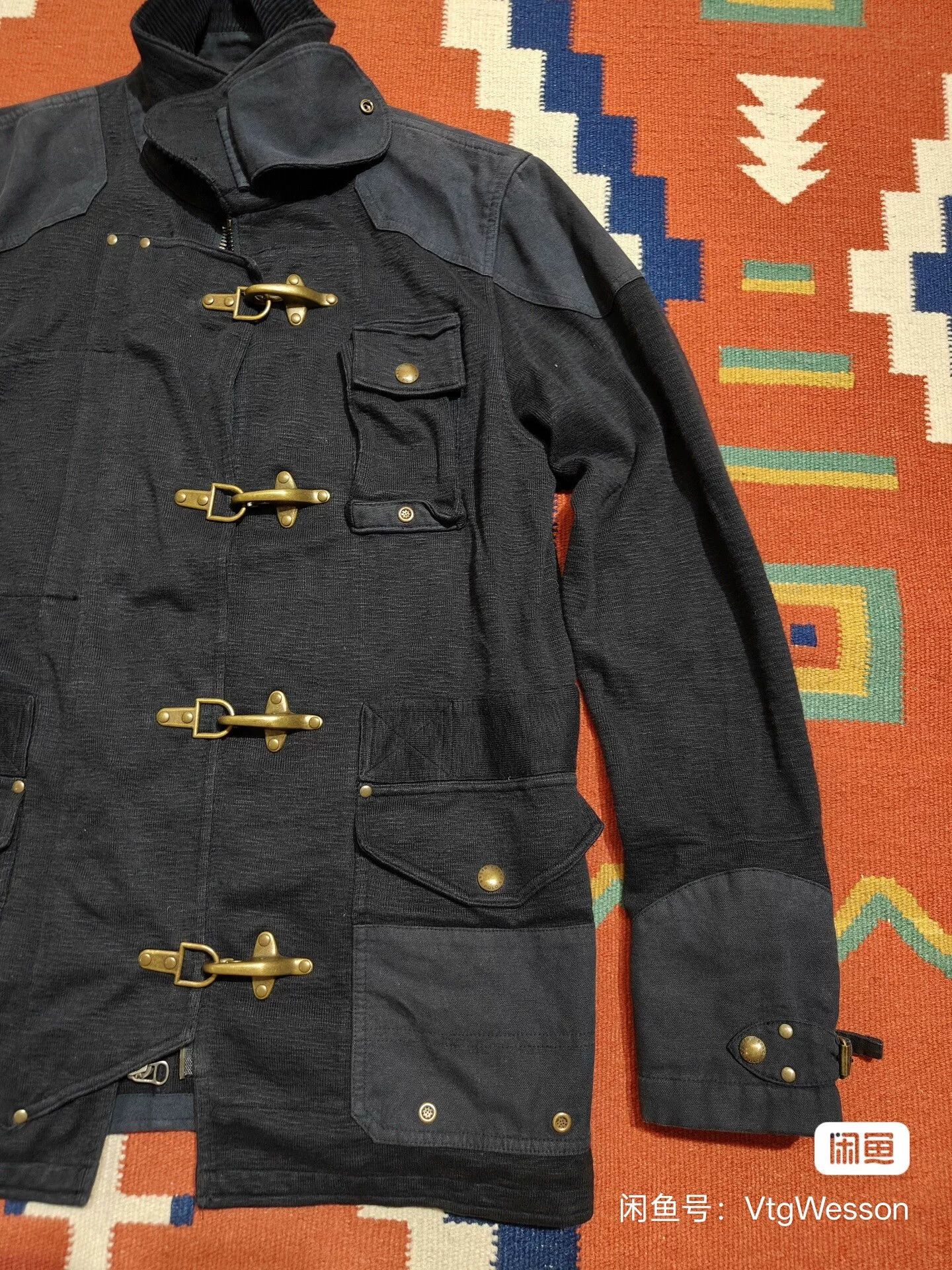 RRL Ralph Lauren RRL Heavy Knit Fireman Jacket Size US M / EU 48-50 / 2 - 2 Thumbnail