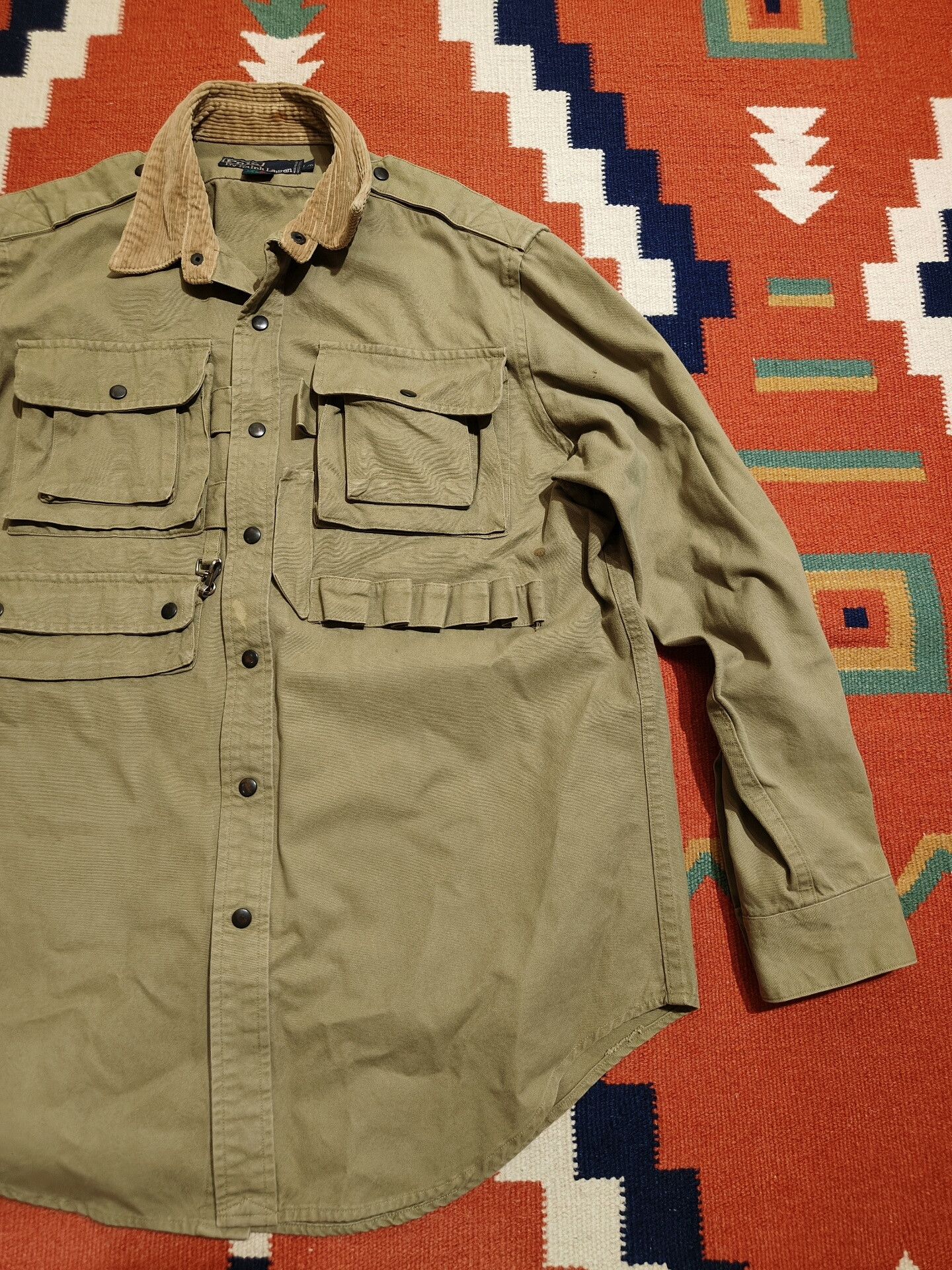 Ralph Lauren Vintage RRL Fishing Hunting Shirt Jacket Size US L / EU 52-54 / 3 - 2 Thumbnail