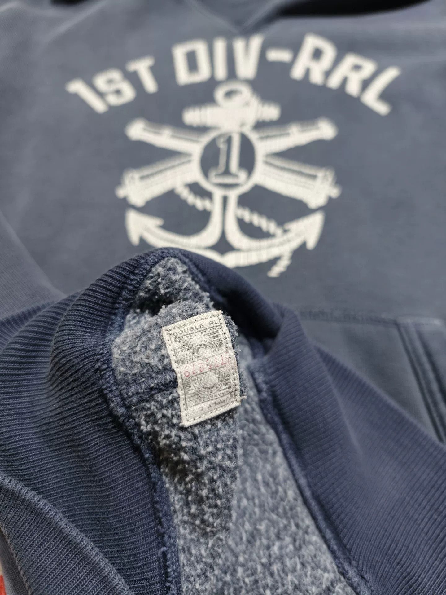 RRL Ralph Lauren Ralph Lauren RRL Indigo Washed Hoodie Size US S / EU 44-46 / 1 - 5 Thumbnail