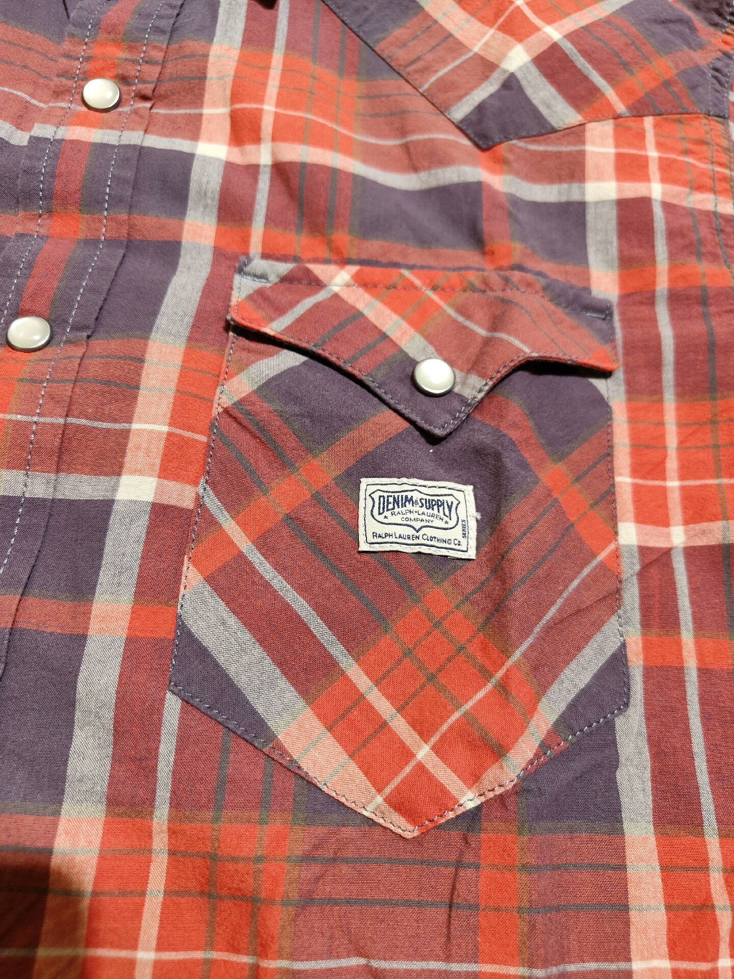 RRL Ralph Lauren RRL Western Plaid Shirt Polo Ralph Lauren Size US M / EU 48-50 / 2 - 3 Thumbnail