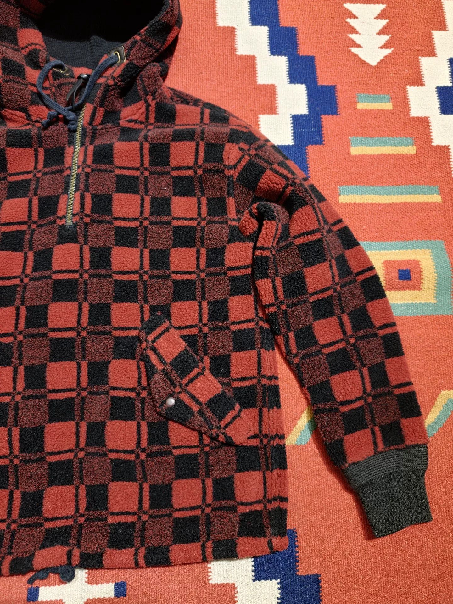 RRL Ralph Lauren RRL Fleece Hooded Pullover Sweater Size US XS / EU 42 / 0 - 2 Thumbnail