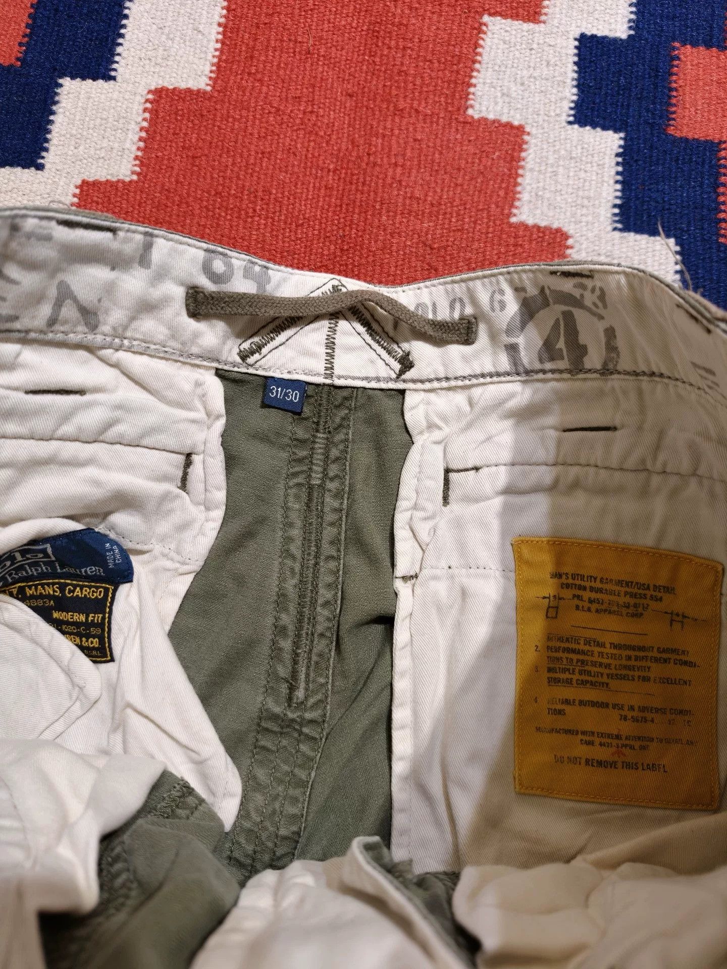 RRL Ralph Lauren RRL Ralph Lauren Vintage Cargo Paratrooper Pants Size US 32 / EU 48 - 6 Thumbnail