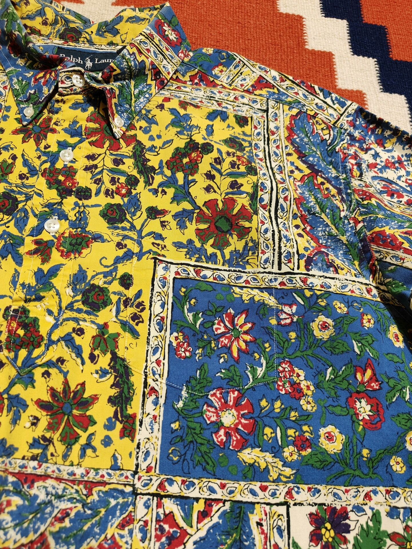 Polo Ralph Lauren Vintage Polo Ralph Lauren 90s Hawaiian Pullover Shirt Size US L / EU 52-54 / 3 - 2 Thumbnail