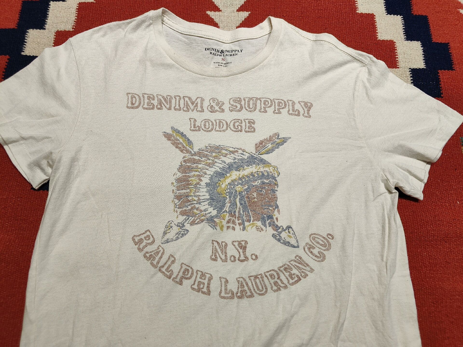 Denim & Supply Ralph Lauren Ralph Lauren Ds Heavy Wash Chief T-shirt Size US S / EU 44-46 / 1 - 2 Thumbnail