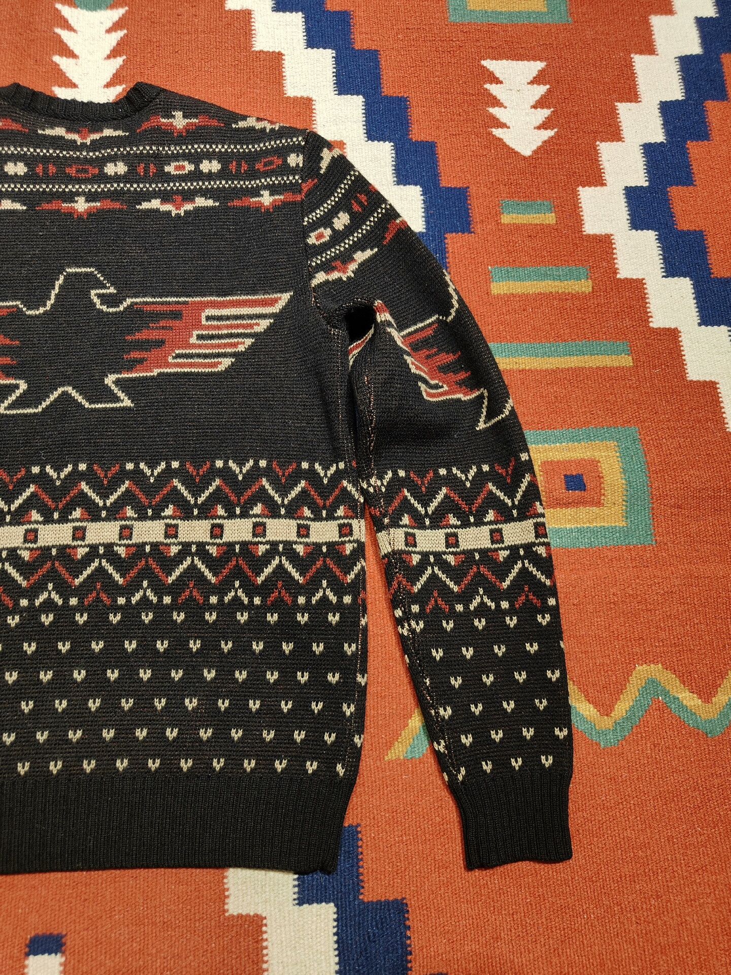 RRL Ralph Lauren RRL Navajo Thunderbird Wool Sweater Size US S / EU 44-46 / 1 - 6 Thumbnail
