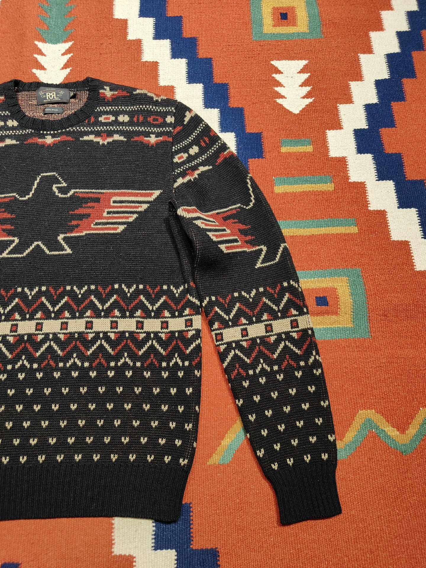 RRL Ralph Lauren RRL Navajo Thunderbird Wool Sweater Size US S / EU 44-46 / 1 - 2 Thumbnail