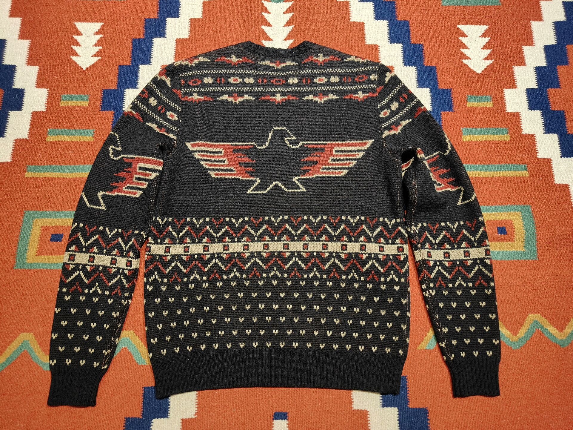RRL Ralph Lauren RRL Navajo Thunderbird Wool Sweater Size US S / EU 44-46 / 1 - 5 Thumbnail