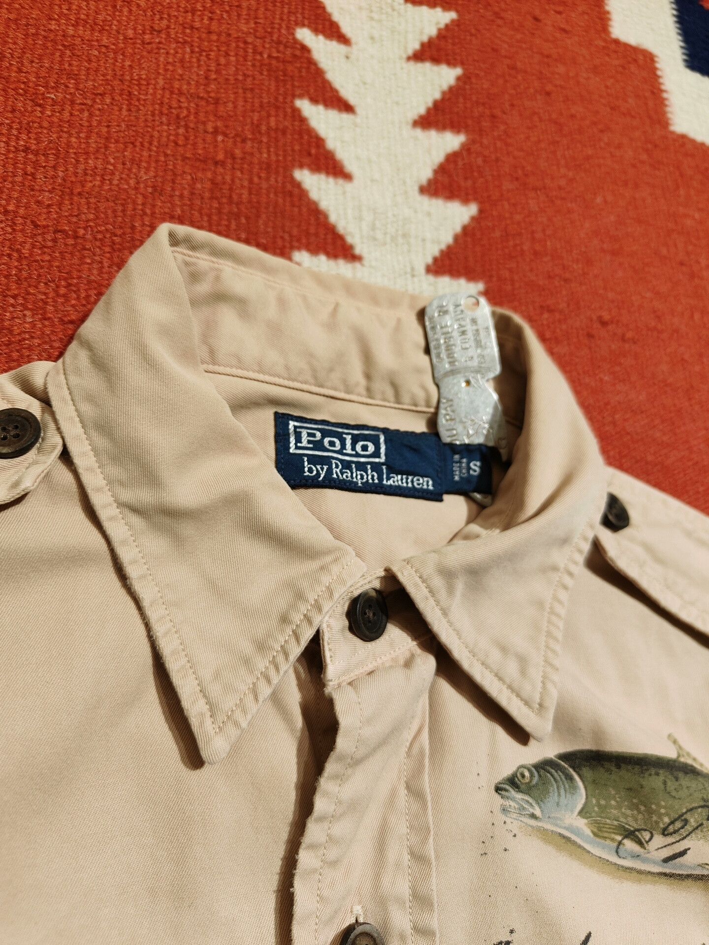 RRL Ralph Lauren Ralph Lauren RRL Vintage Patch Fishing Shirt Size US S / EU 44-46 / 1 - 3 Thumbnail