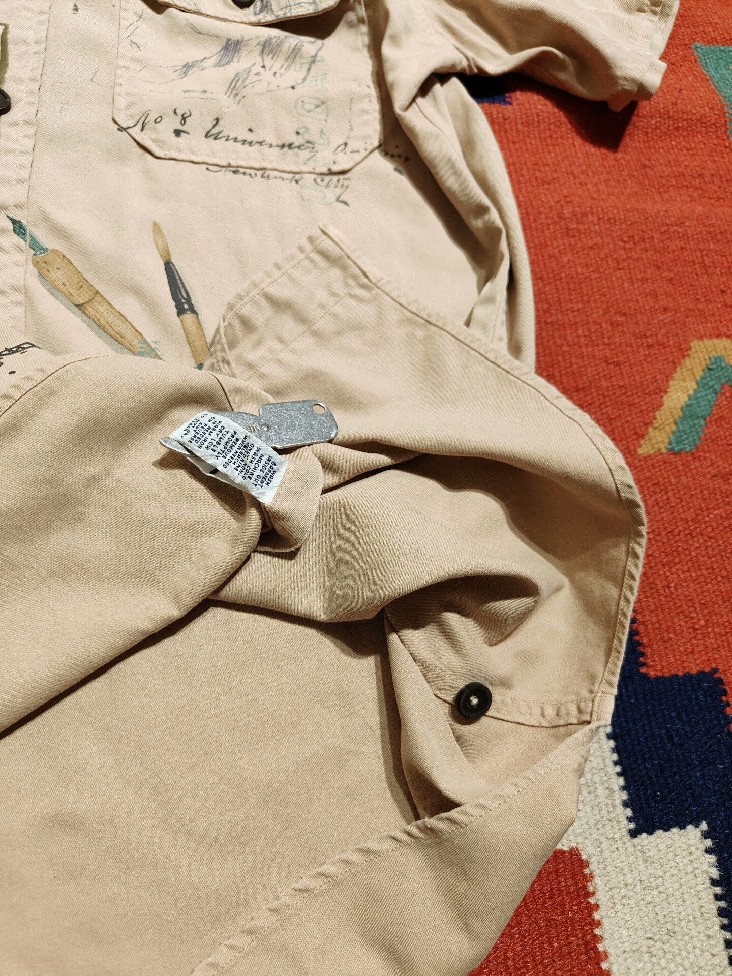 RRL Ralph Lauren Ralph Lauren RRL Vintage Patch Fishing Shirt Size US S / EU 44-46 / 1 - 5 Thumbnail