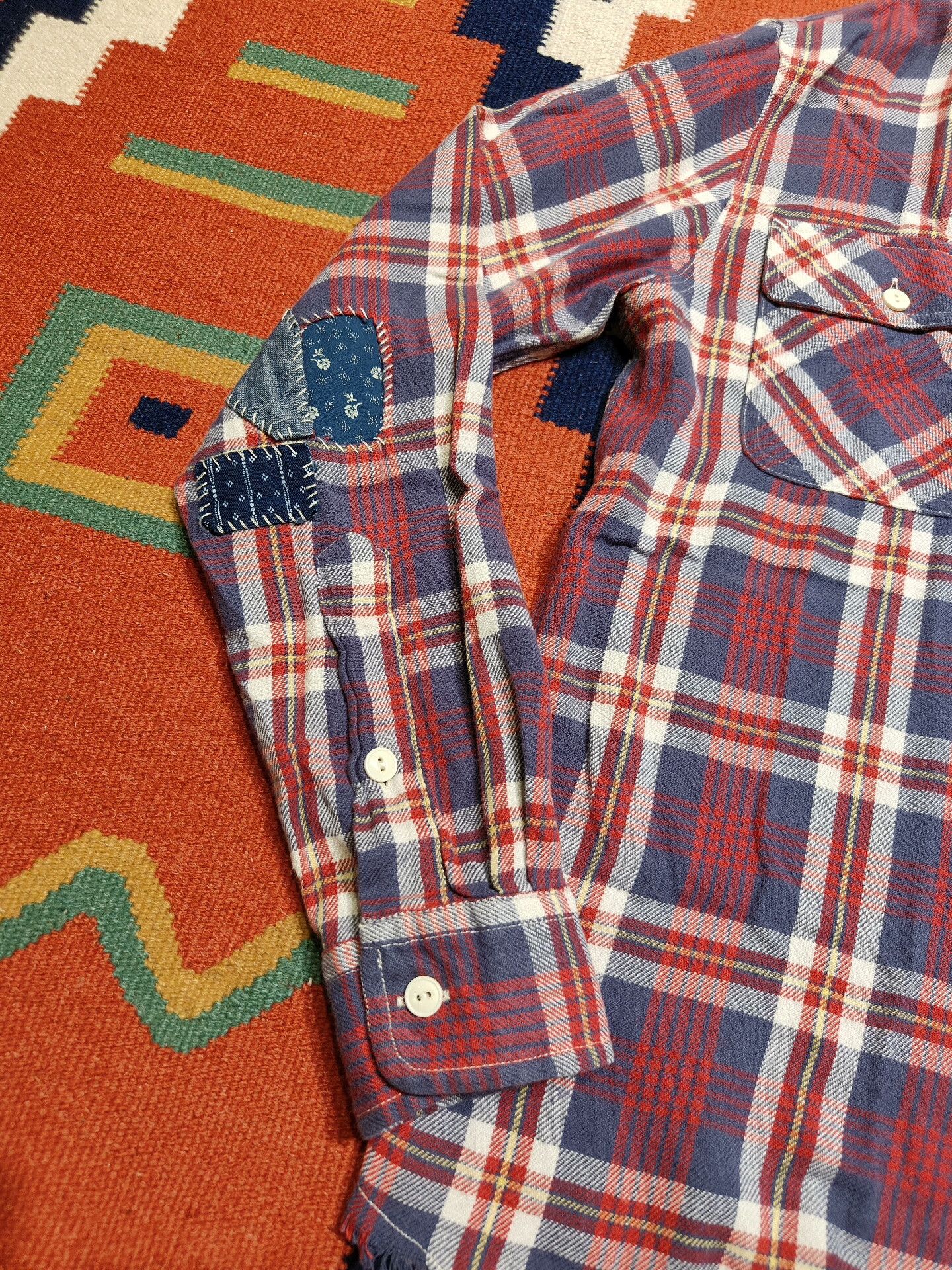 Polo Ralph Lauren Polo Country RL Distressed Flannel Shirt Size US XS / EU 42 / 0 - 2 Thumbnail