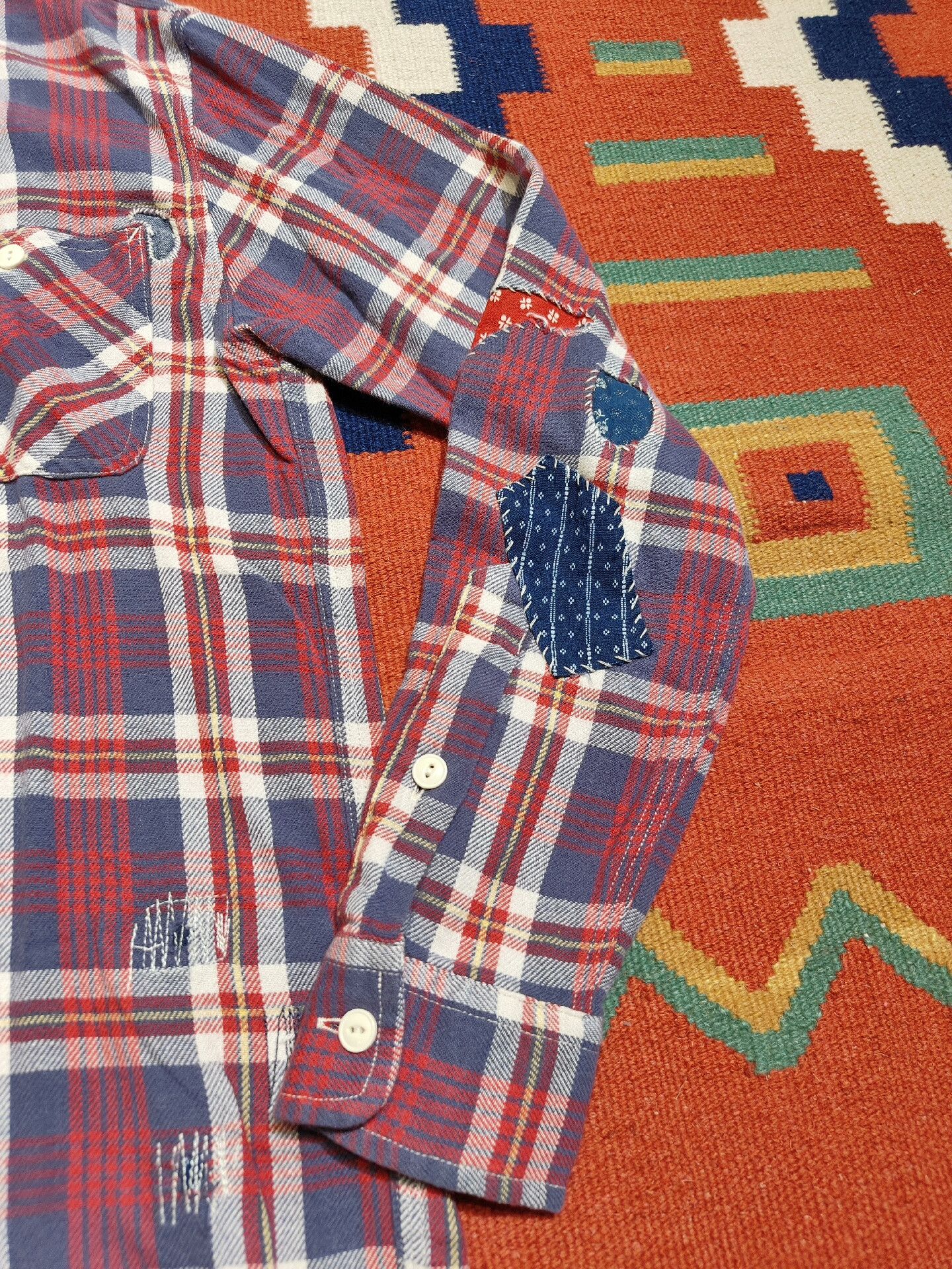 Polo Ralph Lauren Polo Country RL Distressed Flannel Shirt Size US XS / EU 42 / 0 - 8 Thumbnail