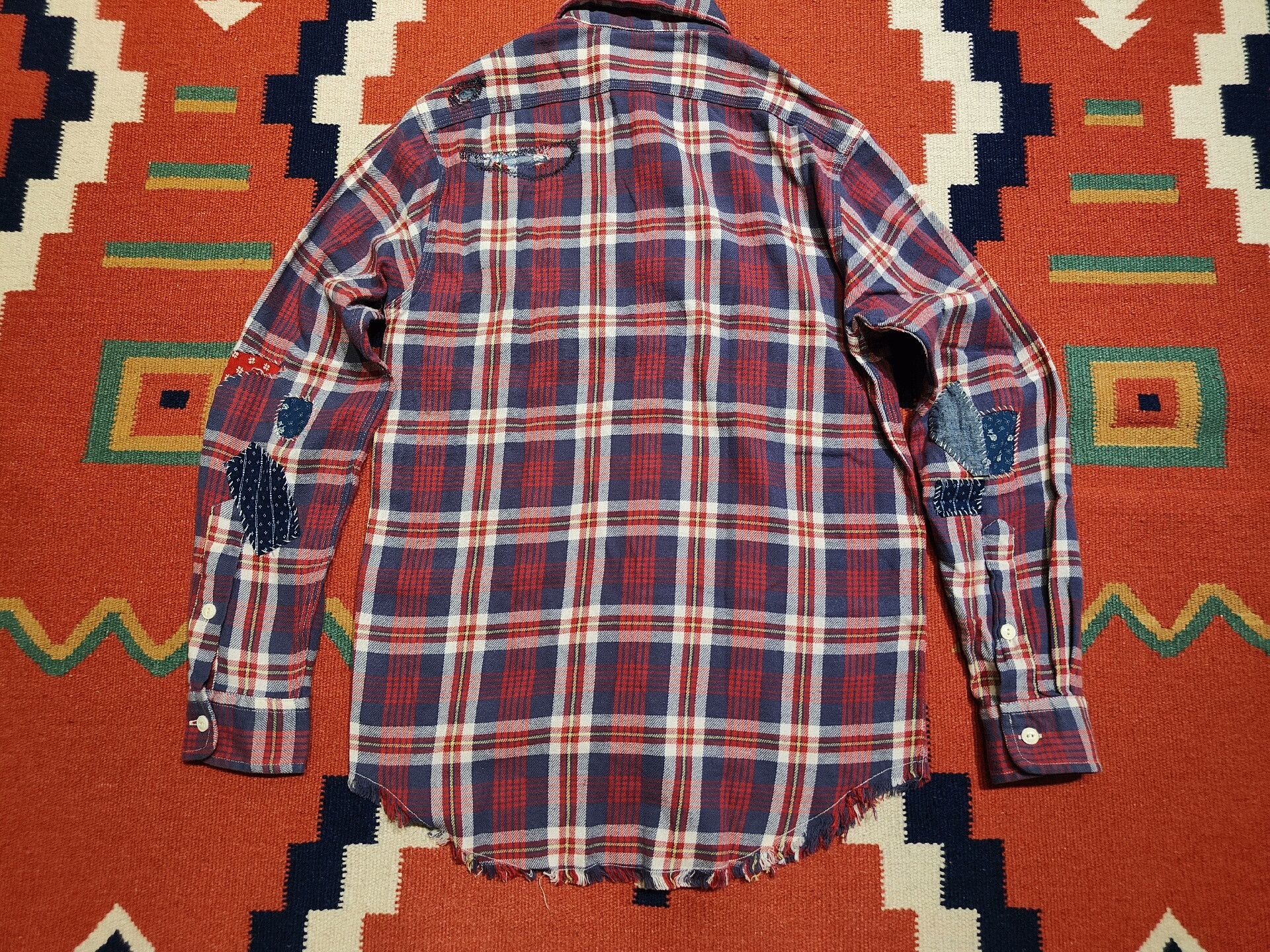 Polo Ralph Lauren Polo Country RL Distressed Flannel Shirt Size US XS / EU 42 / 0 - 3 Thumbnail
