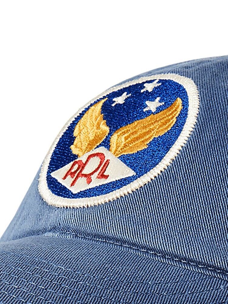 RRL Ralph Lauren RRL Washed Blue Military Trucker Cap Size ONE SIZE - 4 Thumbnail