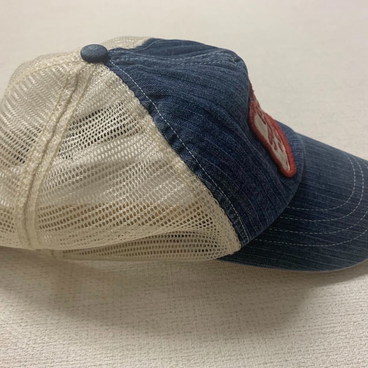 RRL Ralph Lauren 2013 Double RL RRL Indigo HBT Trucker Cap Size ONE SIZE - 6 Thumbnail